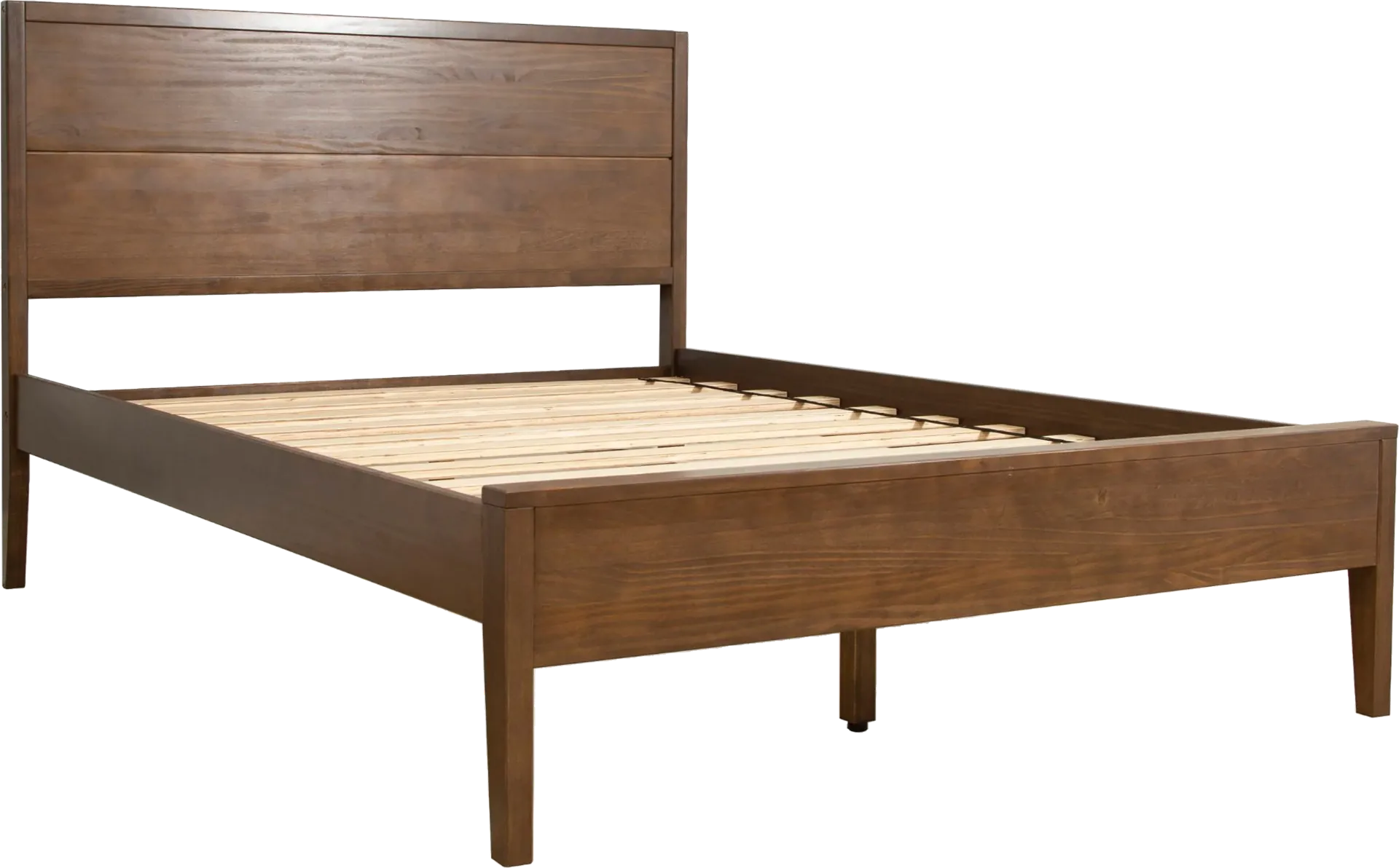 Learitt Walnut Queen Platform Bed - Image 1