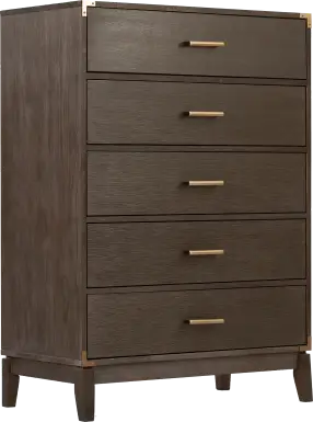 Natoma Brown 5-Drawer Chest