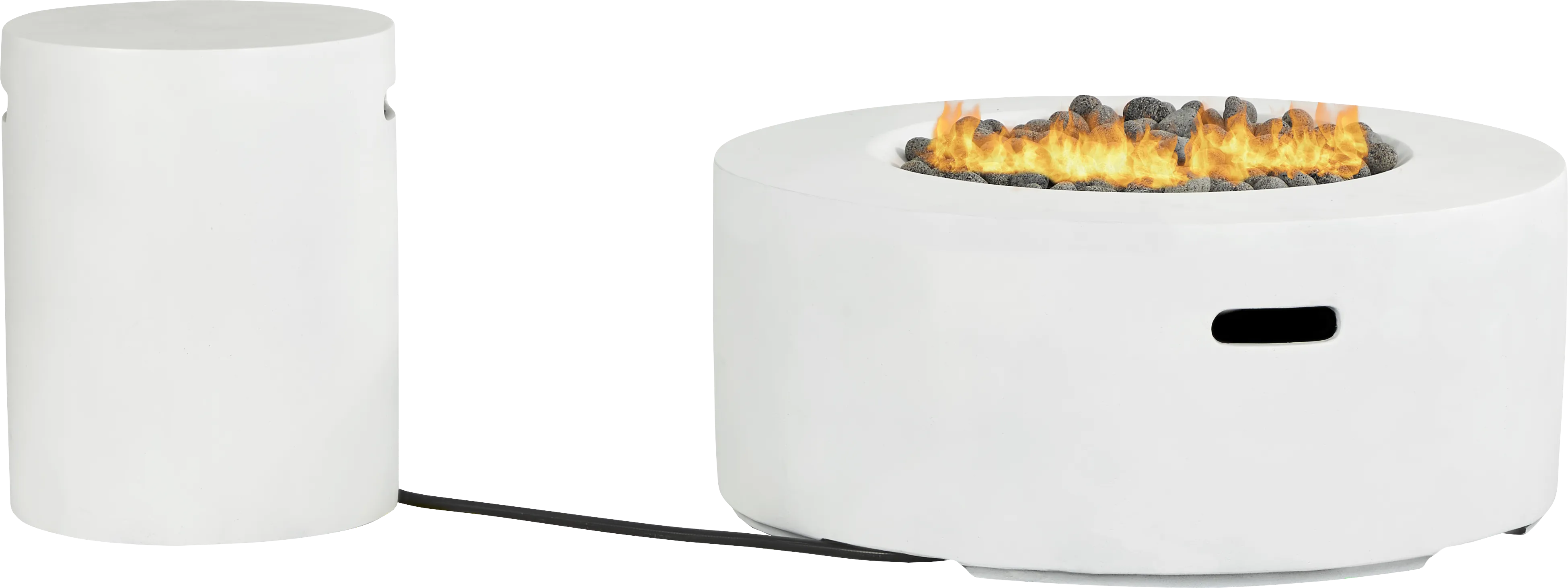 Phoenix White Round Fire Pit - Thumbnail - Image 1