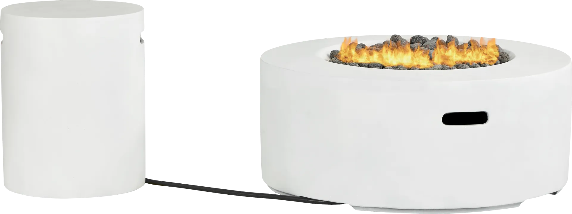 Phoenix White Round Fire Pit - Image 1