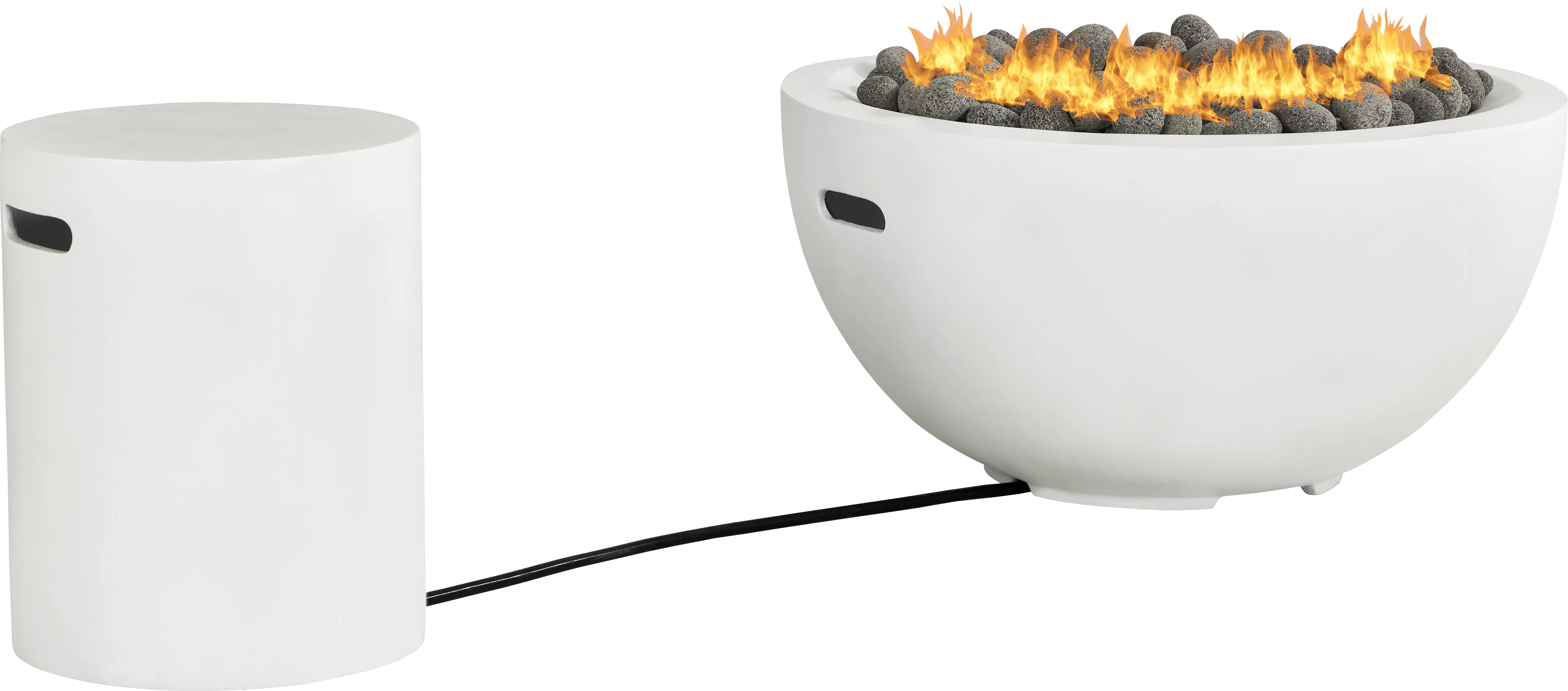 Phoenix White Bowl Fire Pit - Thumbnail - Image 1
