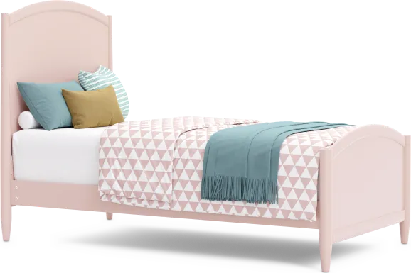Kids Modern Colors Pink Twin Panel Bed
