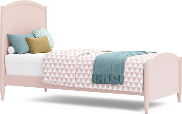 Kids Modern Colors Pink Twin XL Panel Bed