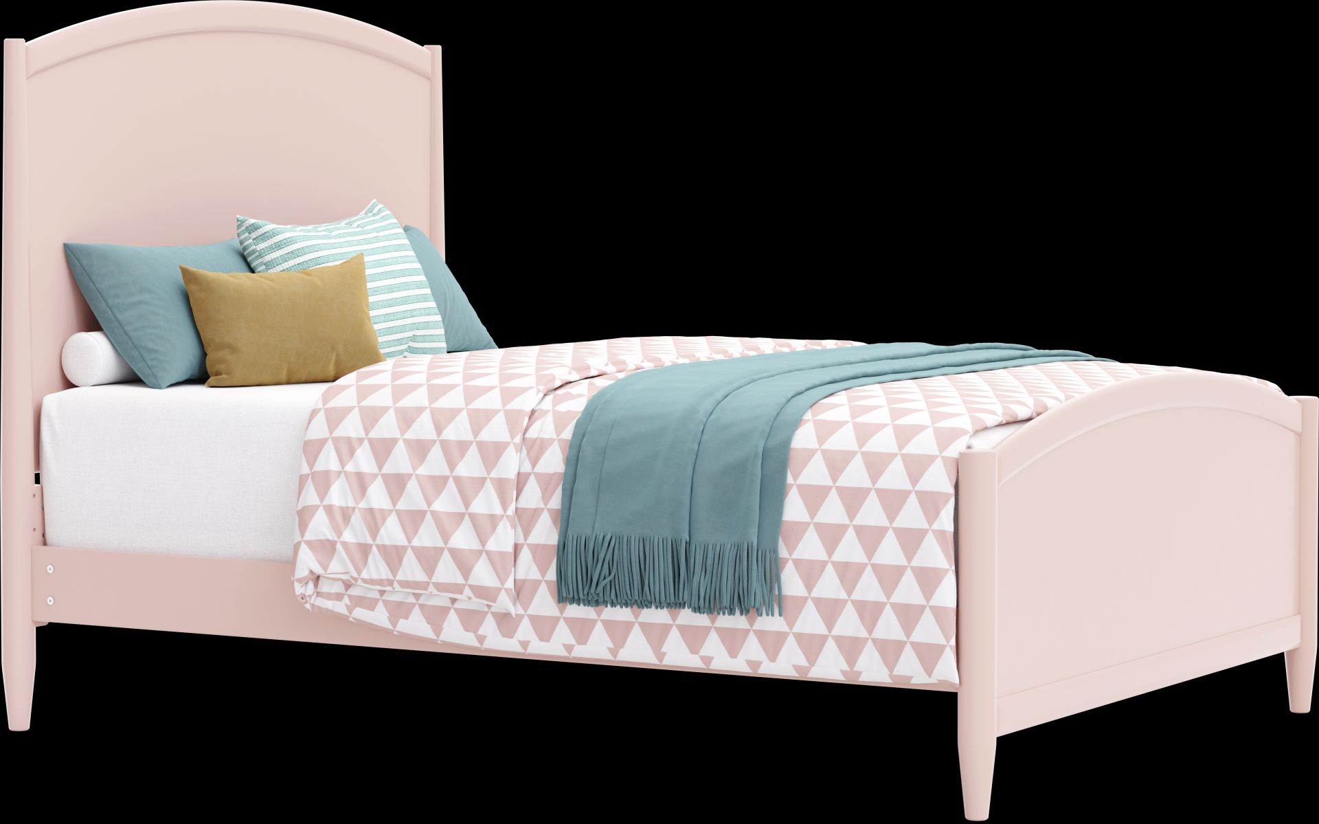 Kids Modern Colors Pink Full Panel Bedroom - Image 2
