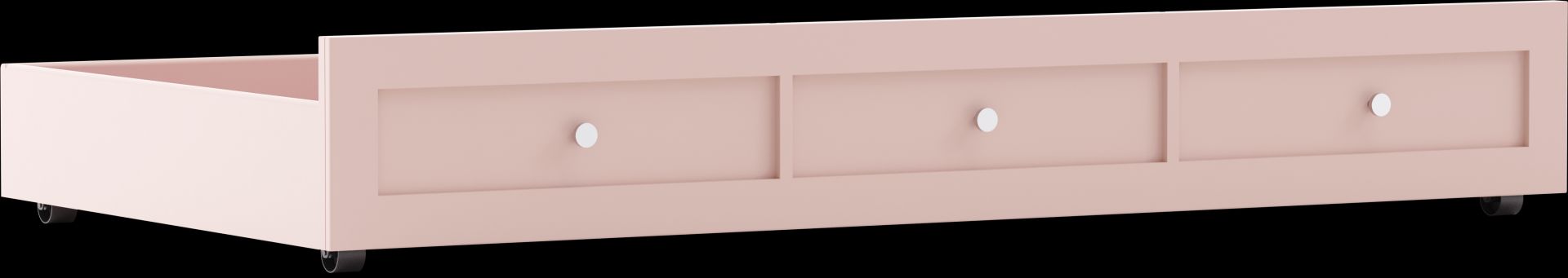 Kids Modern Colors Pink Twin Storage Trundle - Image 1