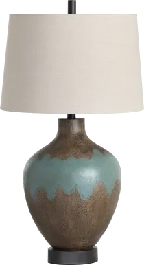 Macduff Avenue Turquoise Lamp
