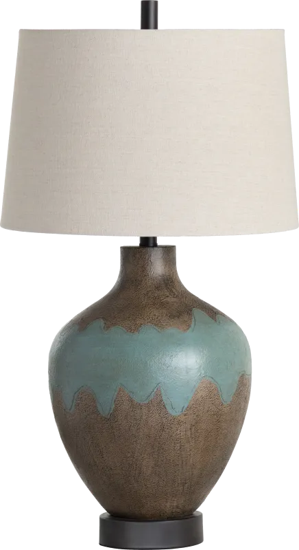Macduff Avenue Turquoise Lamp