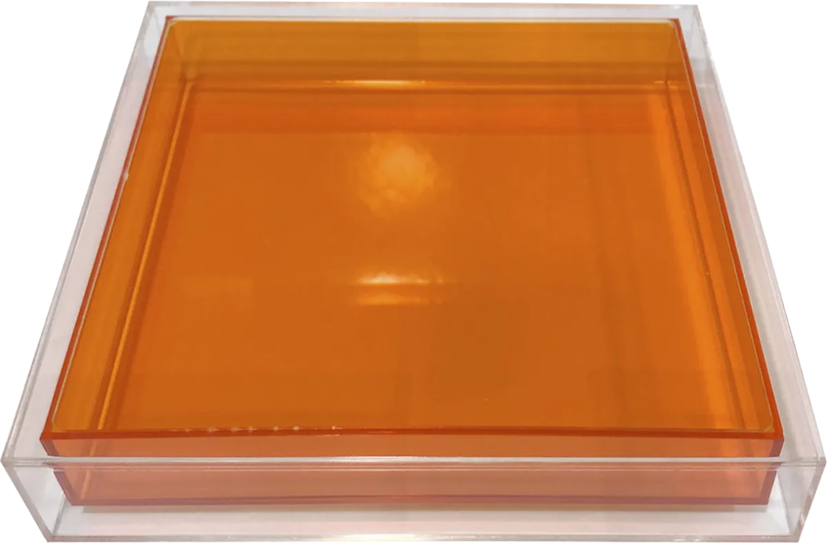 Marbridge Clear,Orange Orange,Red,White Tray | Rooms to Go