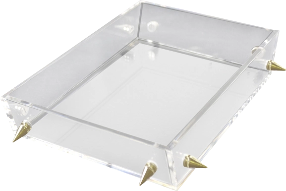 Digbo Clear/Gold Tray, Small