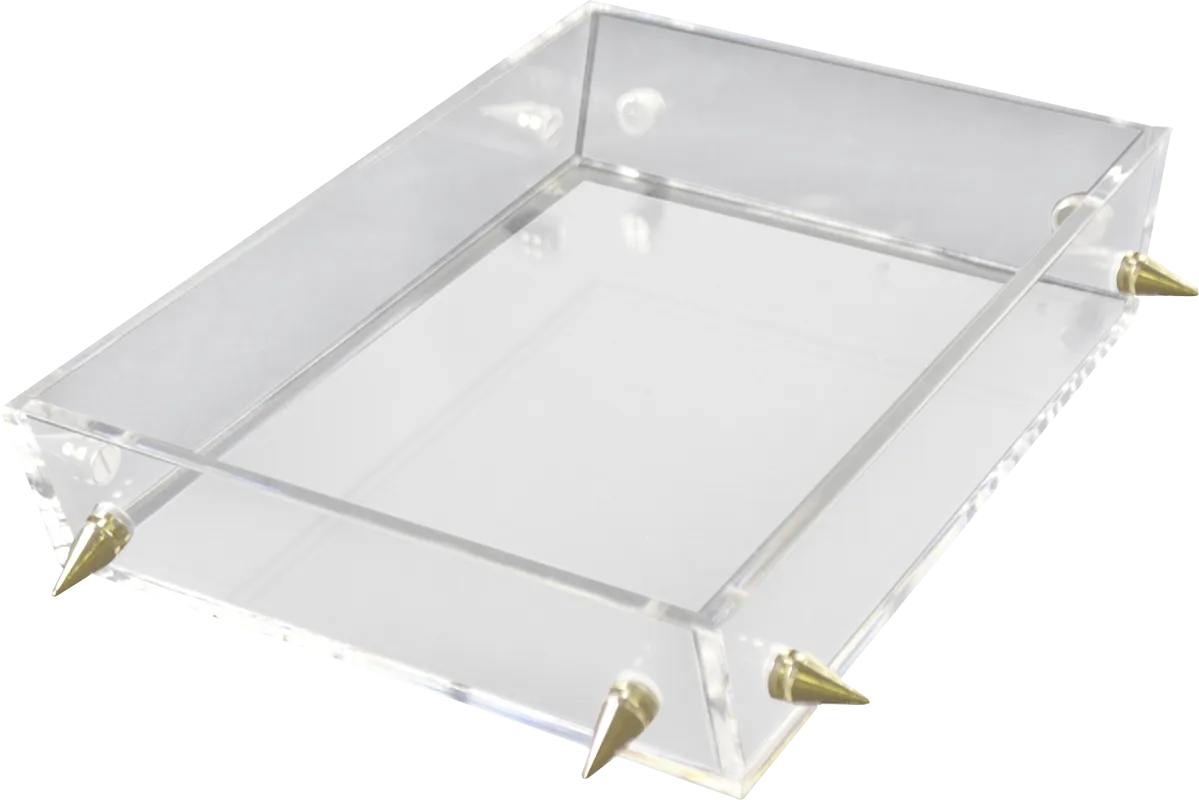 Digbo Clear/Gold Tray, Small