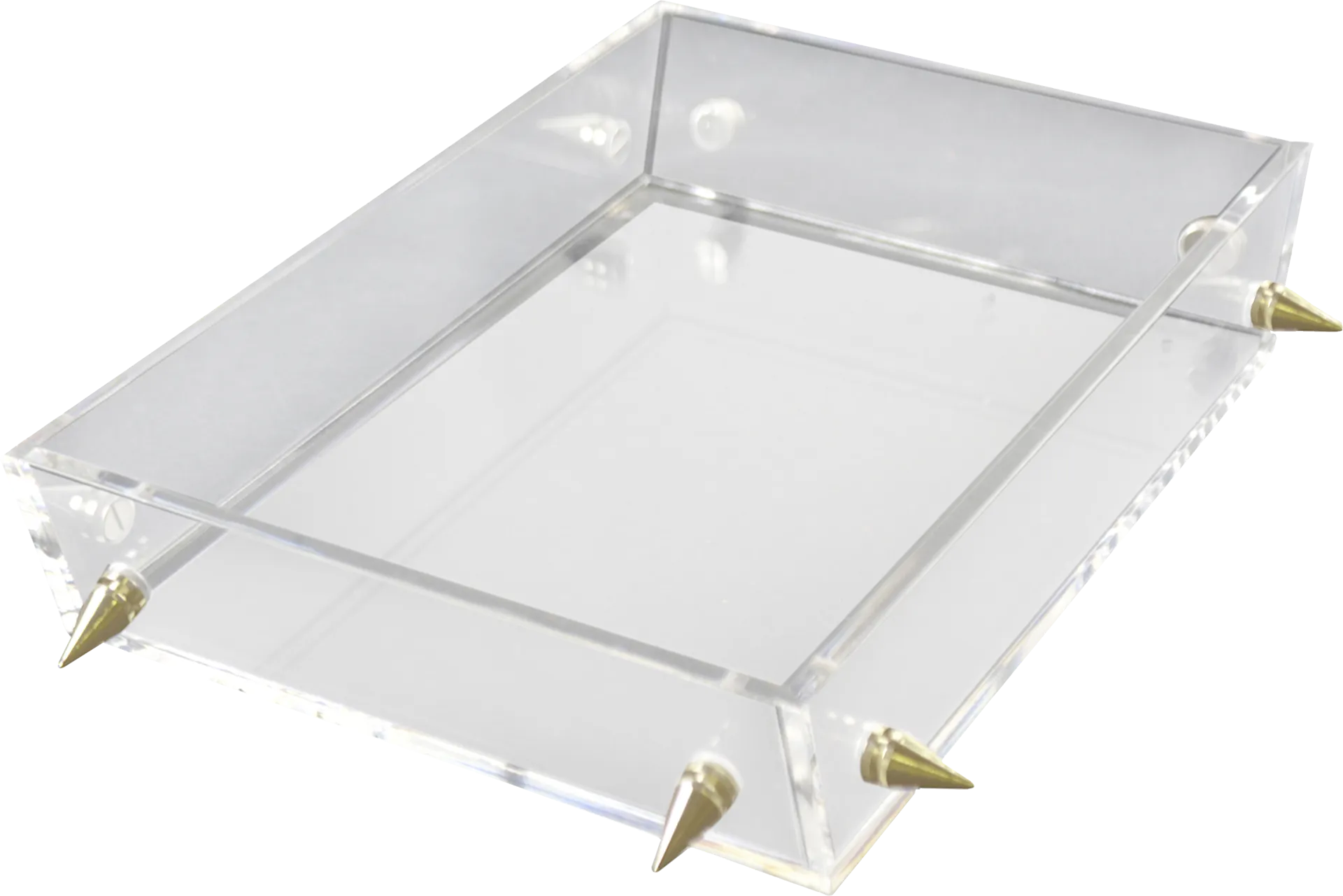 Digbo Clear/Gold Tray, Small - Image 1