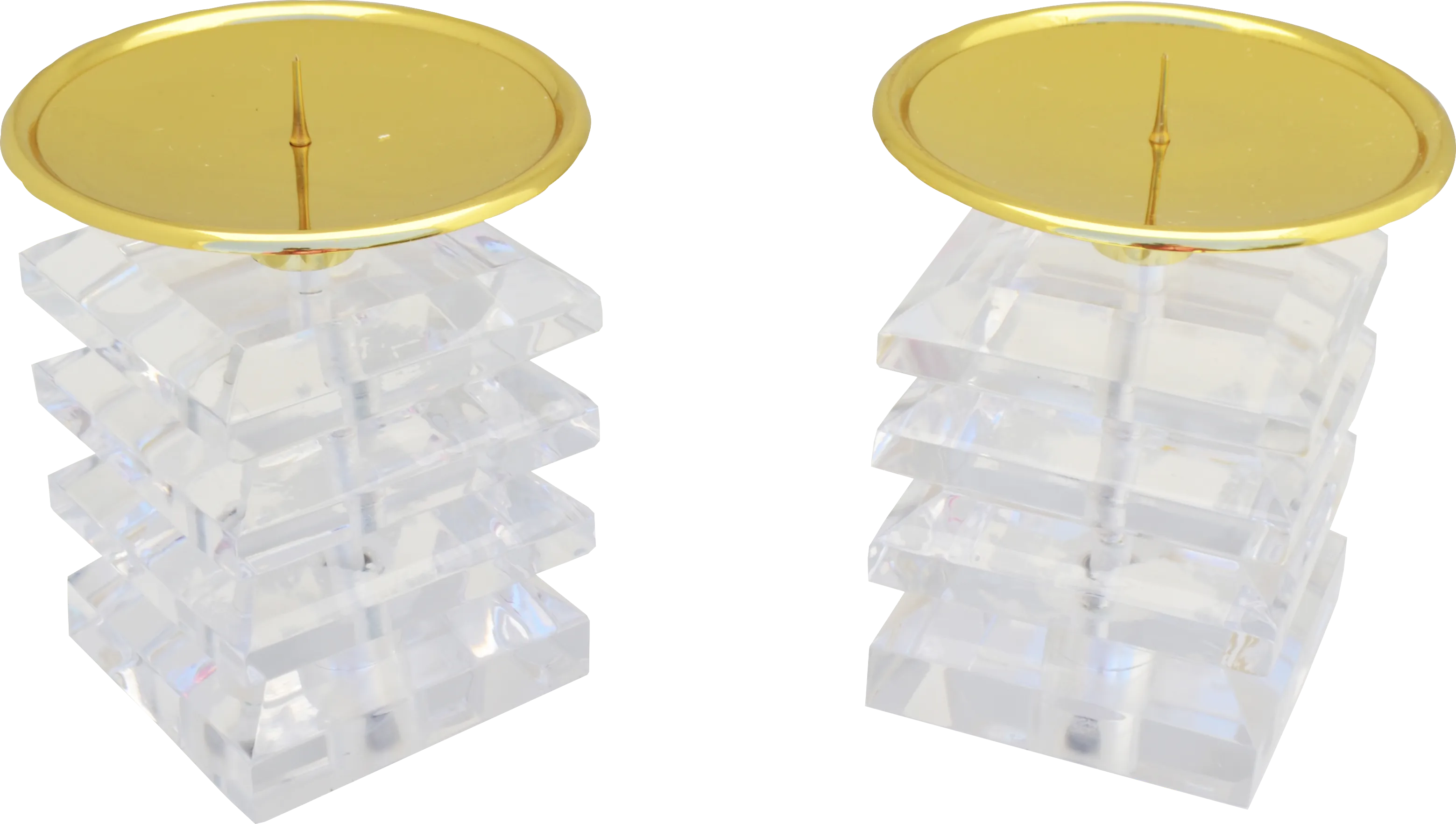 Chesterver Clear Candle Holder, Set of 2