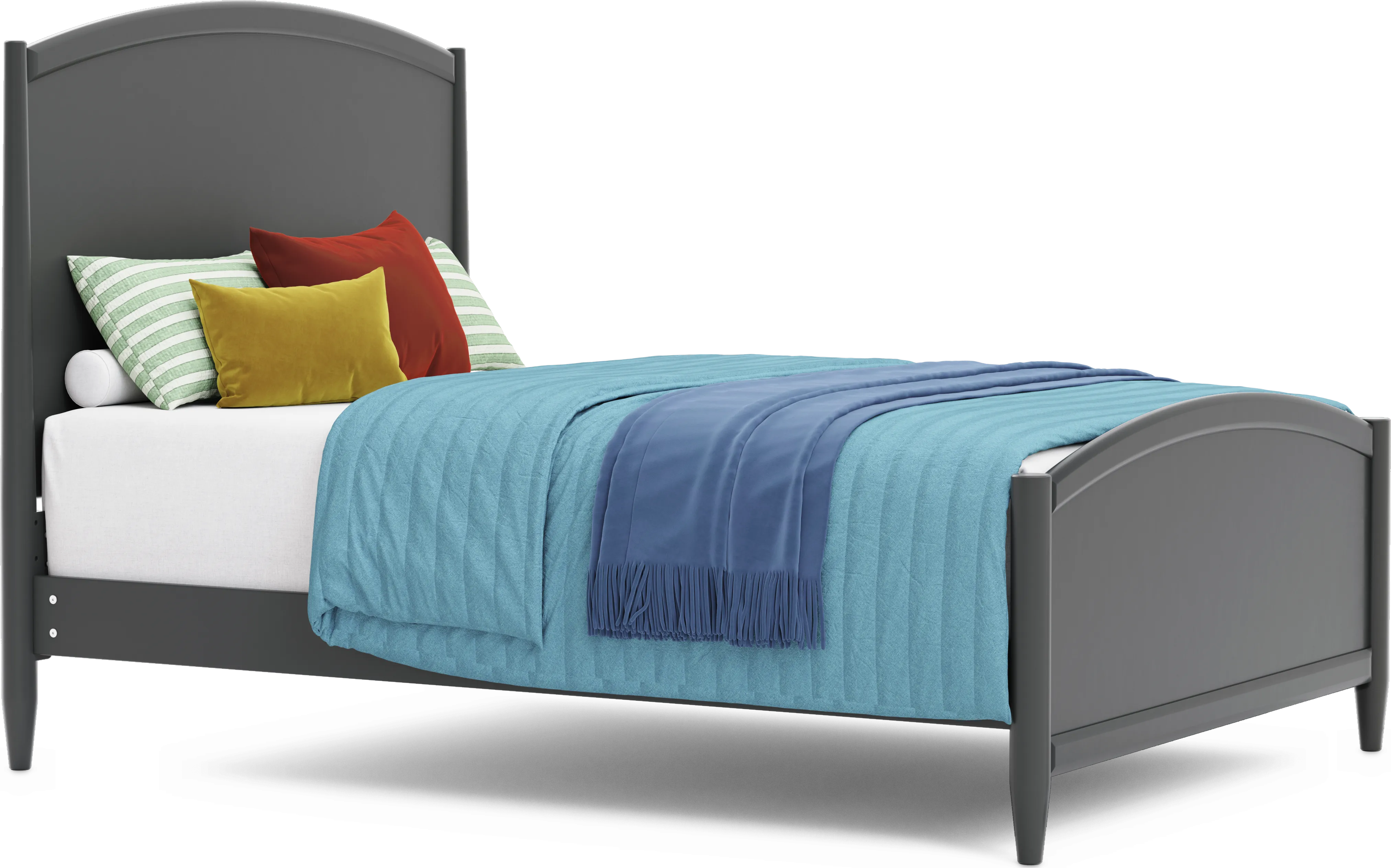 Kids Modern Colors Iron Ore Full Panel Bedroom - Thumbnail - Image 2