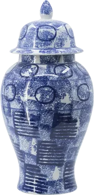 Ifan II Blue Ginger Jar, Large