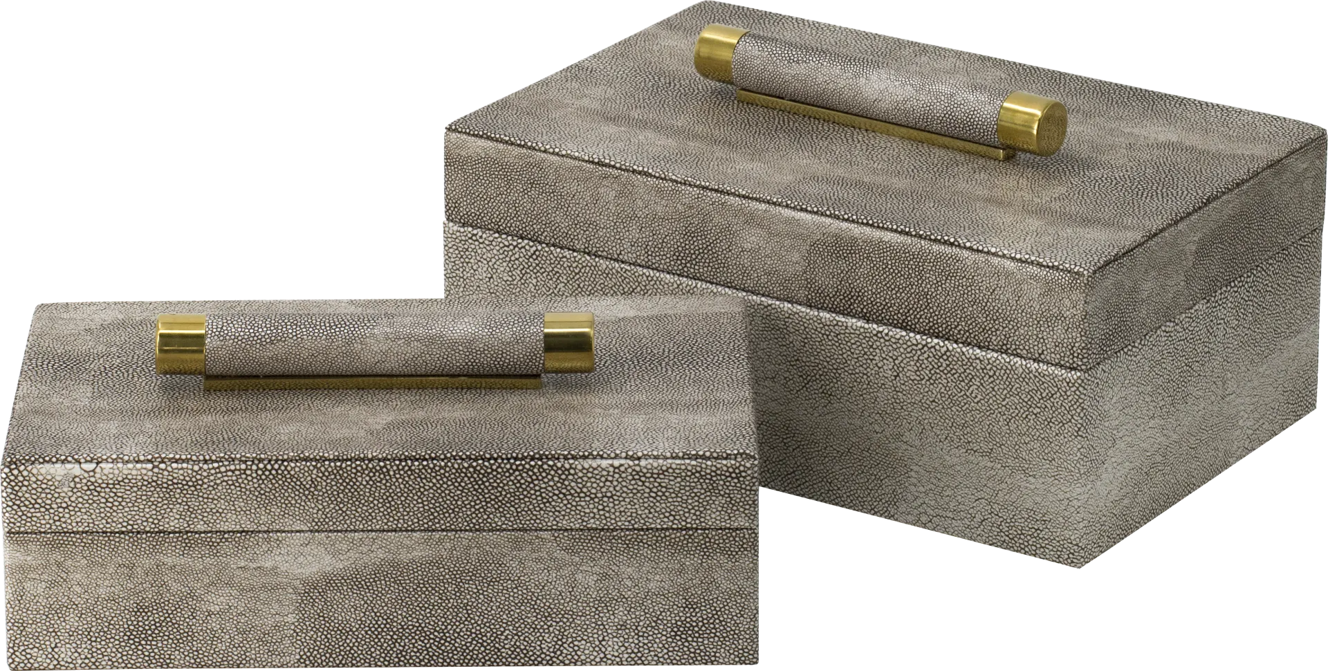 Willowstem II Gray Box, Set of 2 - Image 1