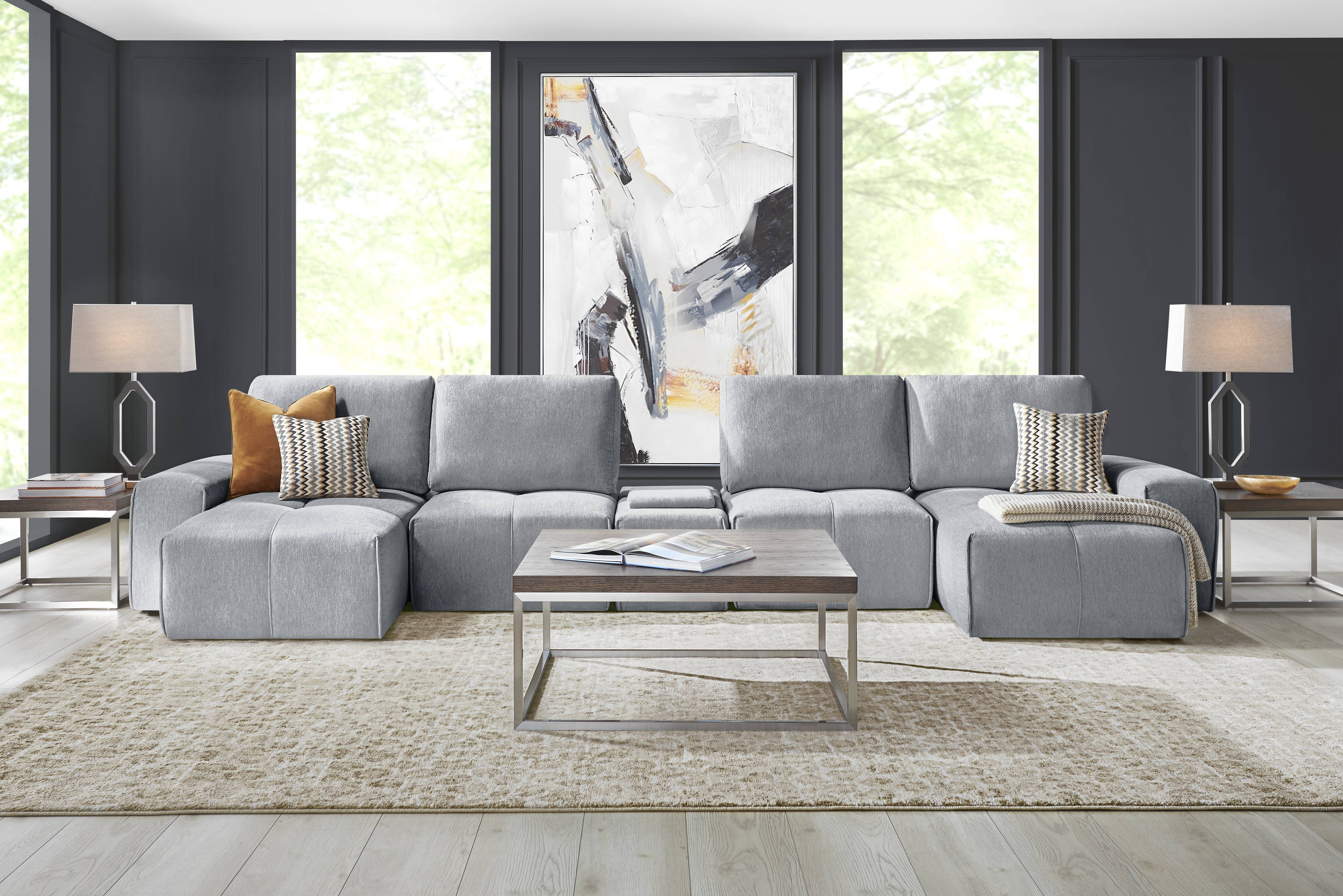 Laney Gray 5 Pc Sectional - Thumbnail - Image 2