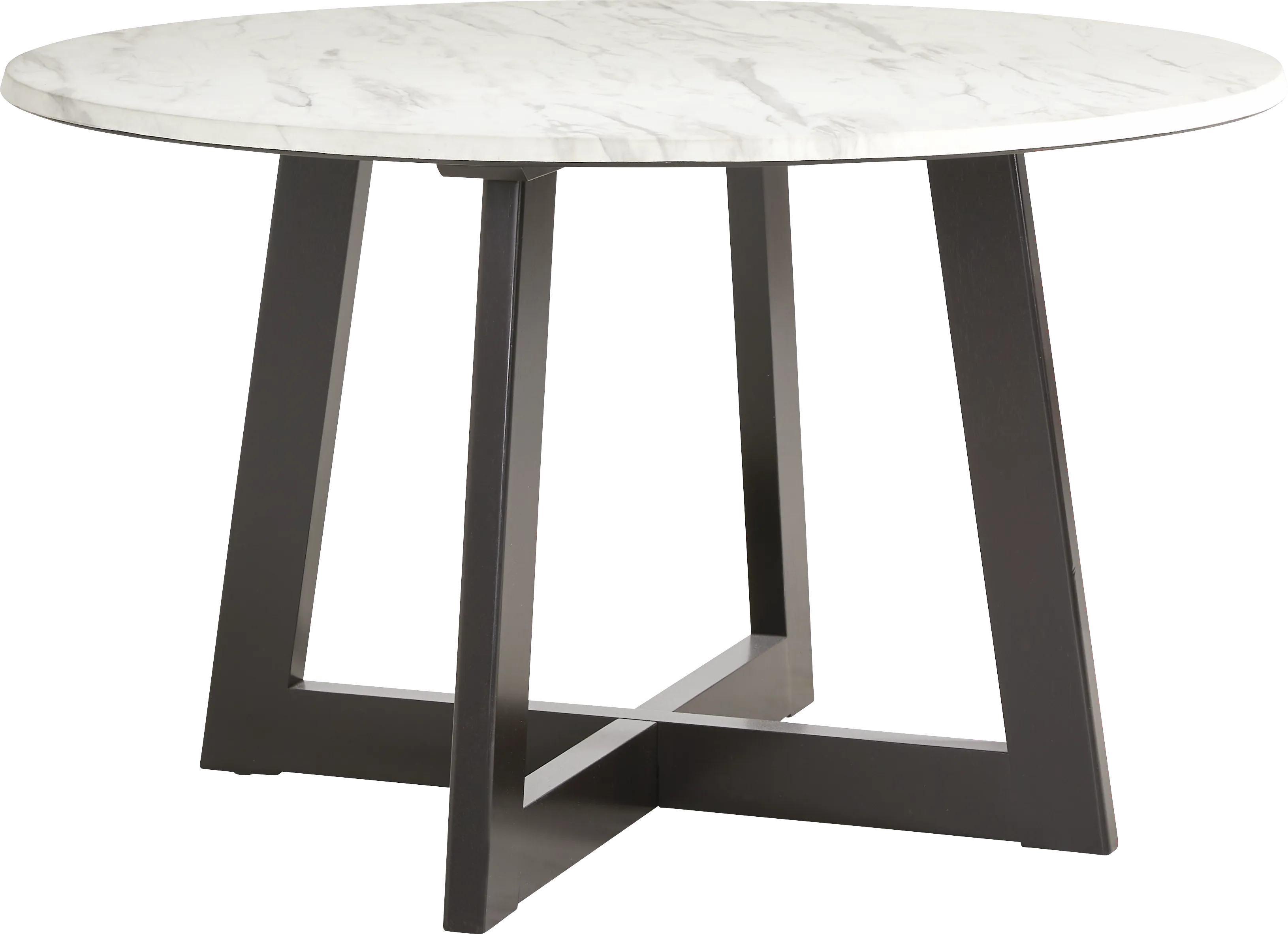 Jarvis White Round Dining Table - Thumbnail - Image 1