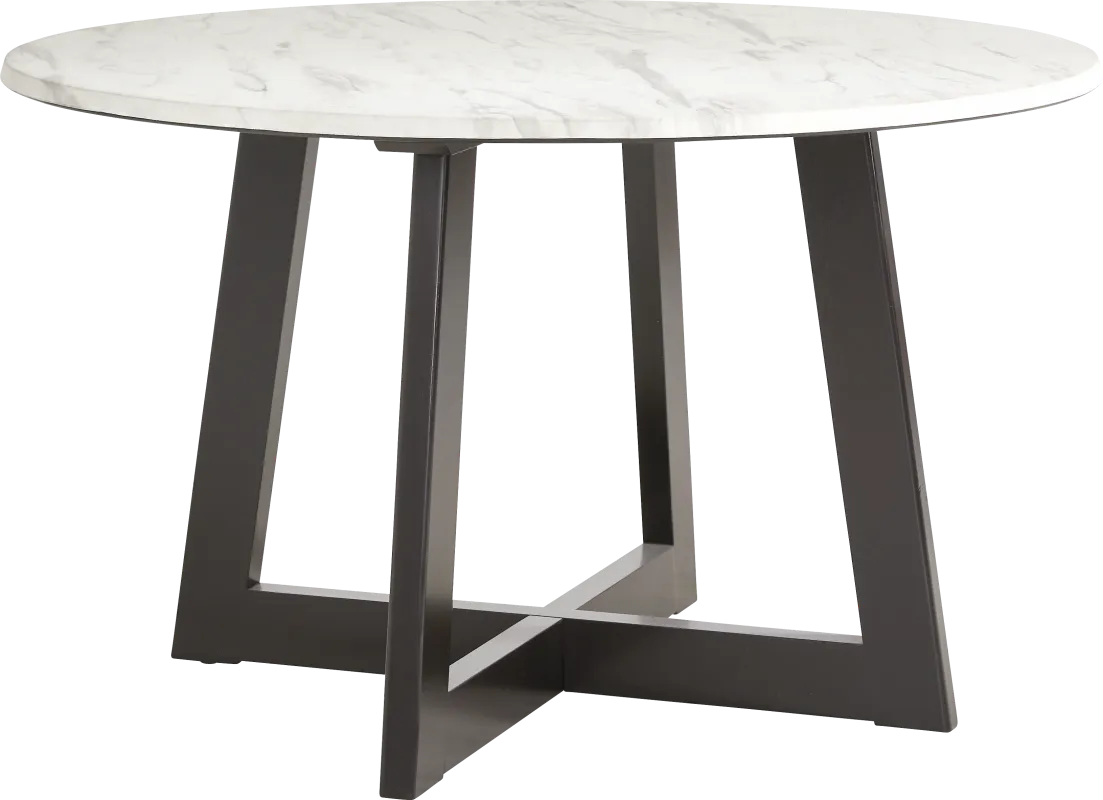 Jarvis White Round Dining Table