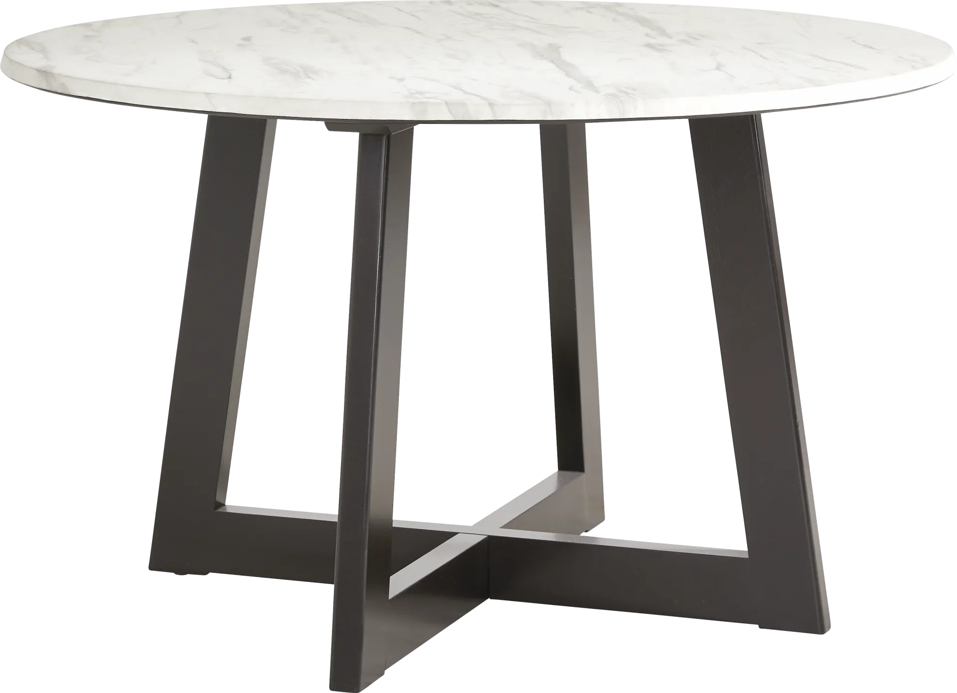 Jarvis White Round Dining Table - Image 1