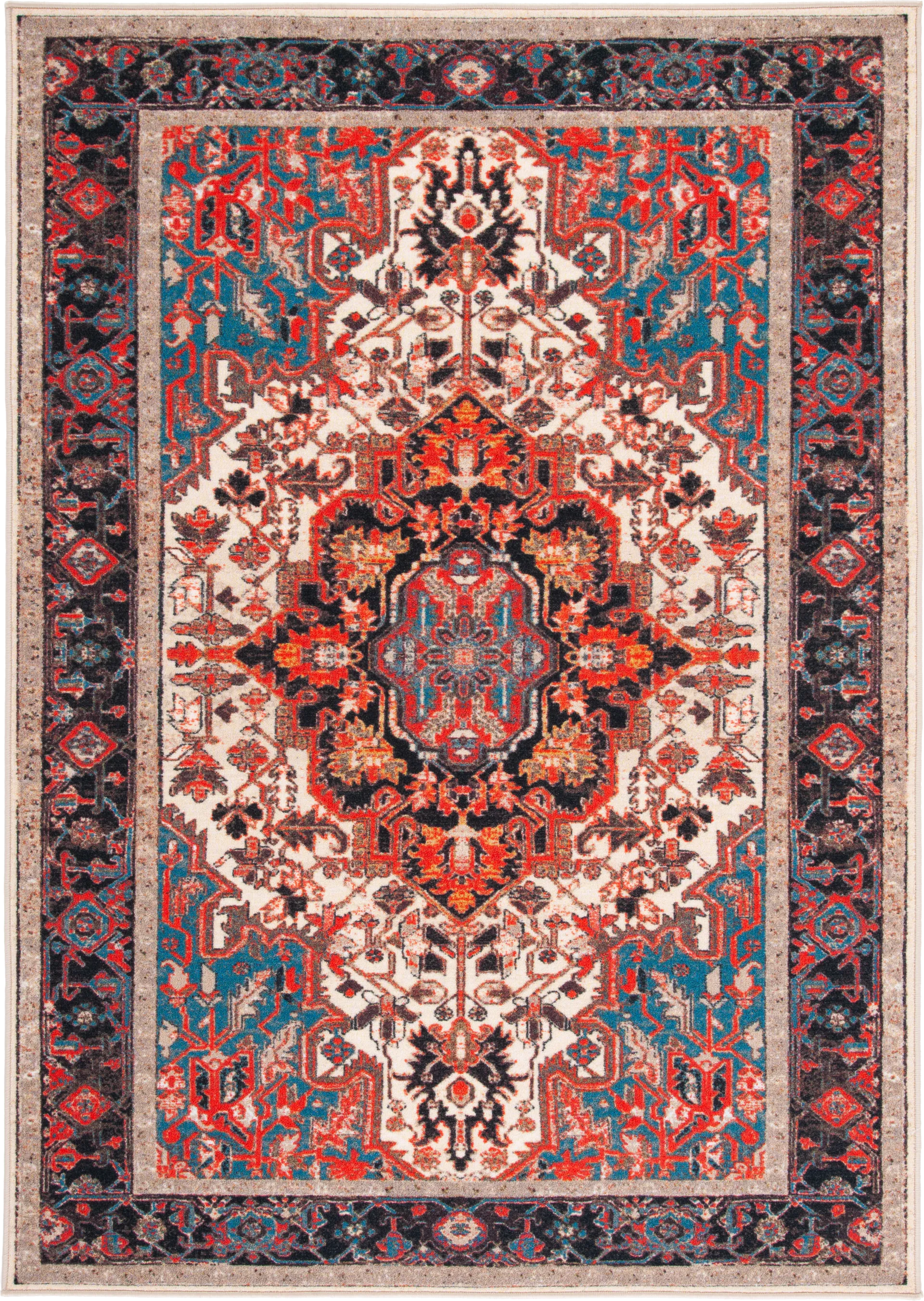 Carigna Red/Multi 5'5 x 7'7 Rug - Image 1