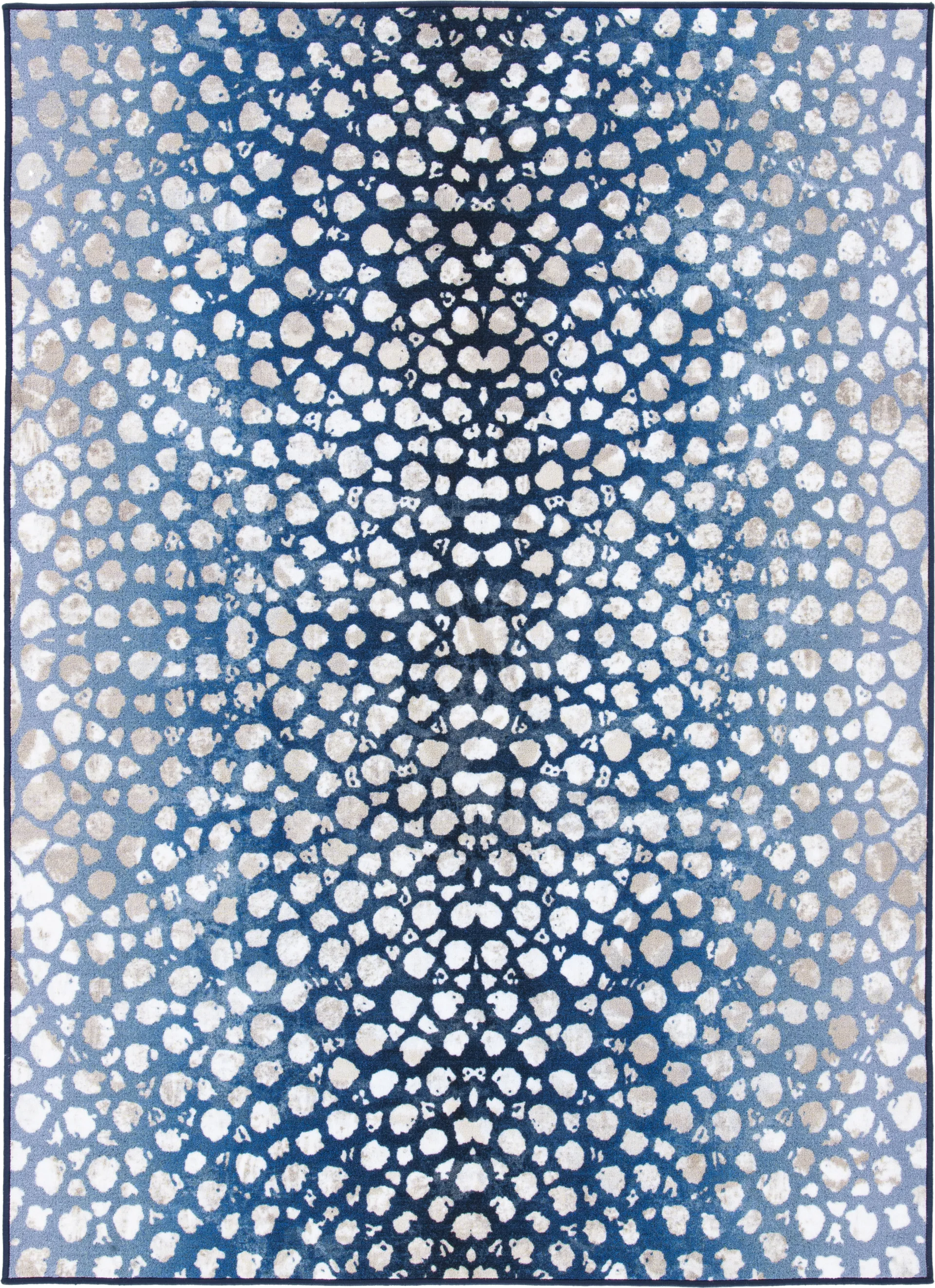 Jamuga Navy/Beige 7'9 x 10' Rug - Image 1