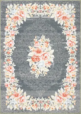 Salistry Gray/Pink 5'5 x 7' Rug