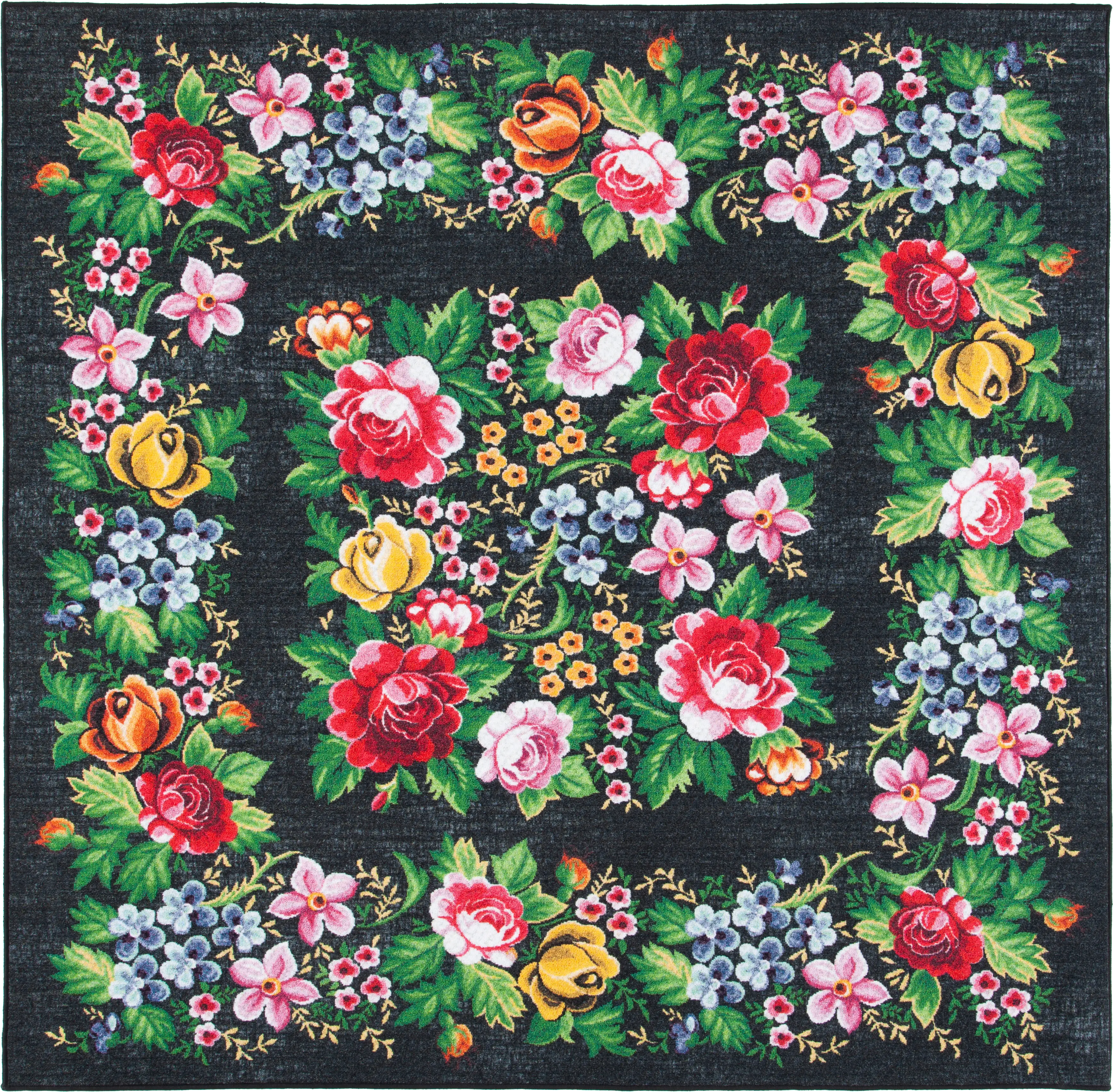 Vokori Multi 6'7 x 6'7 Square Rug