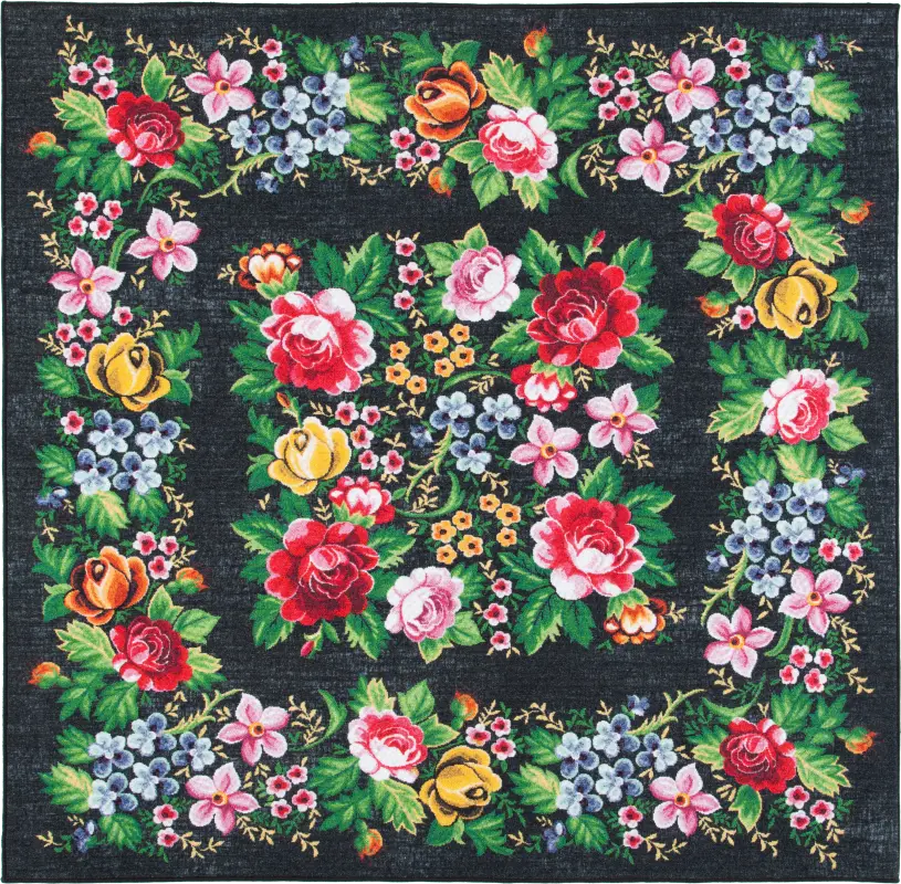 Vokori Multi 6'7 x 6'7 Square Rug