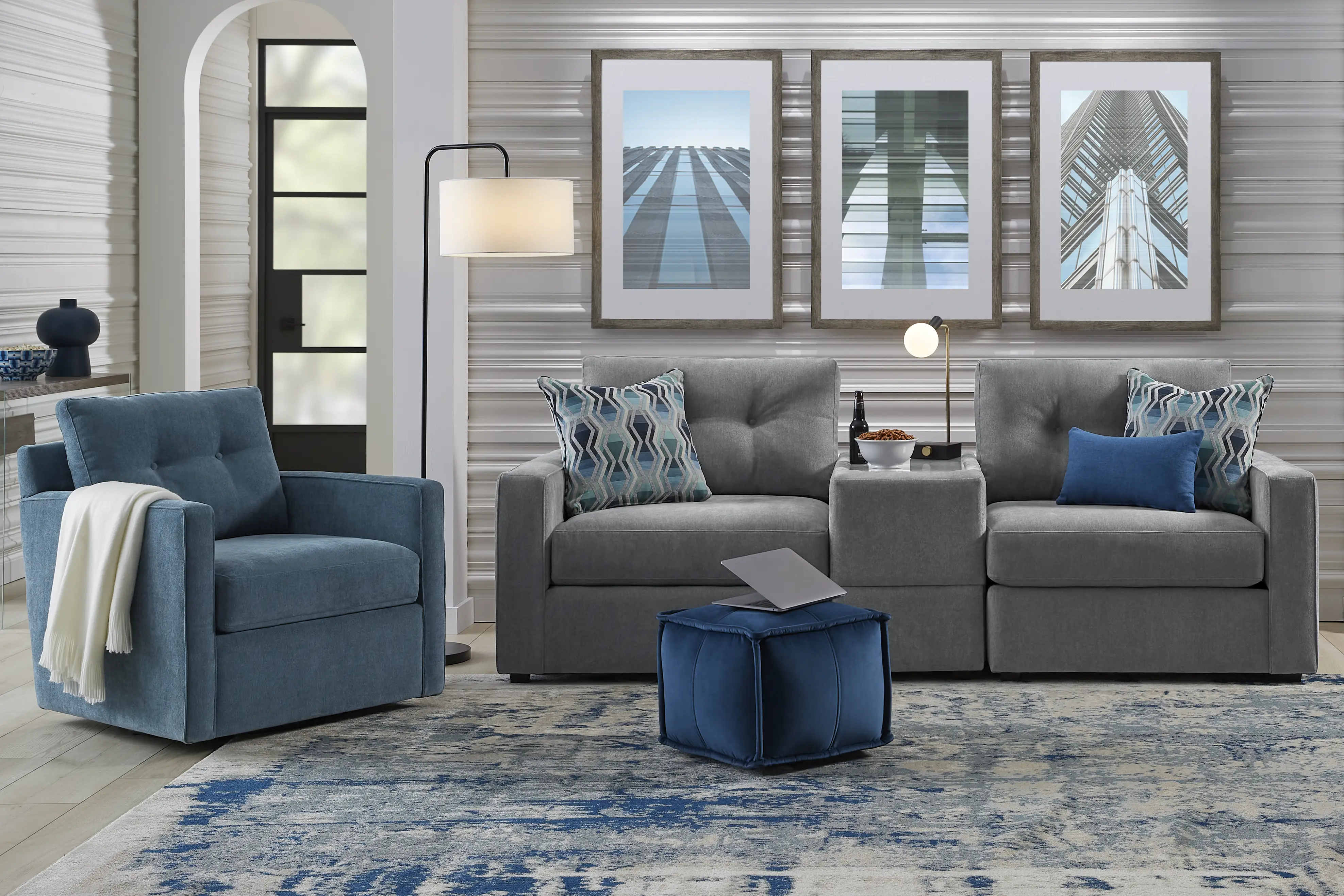 Gray 3 Pc ModularOne - Thumbnail - Image 2