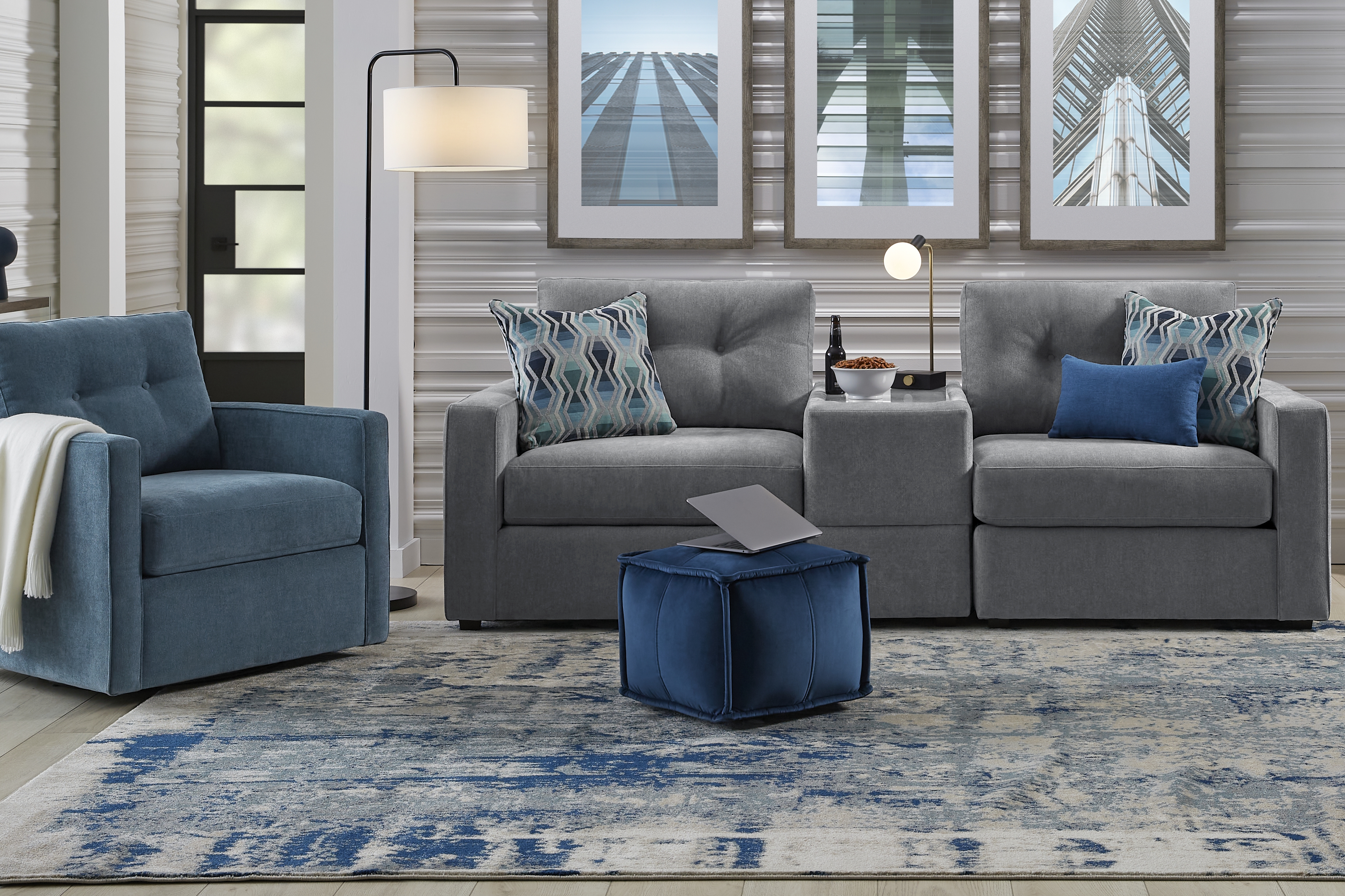 Gray 3 Pc ModularOne - Thumbnail - Image 2