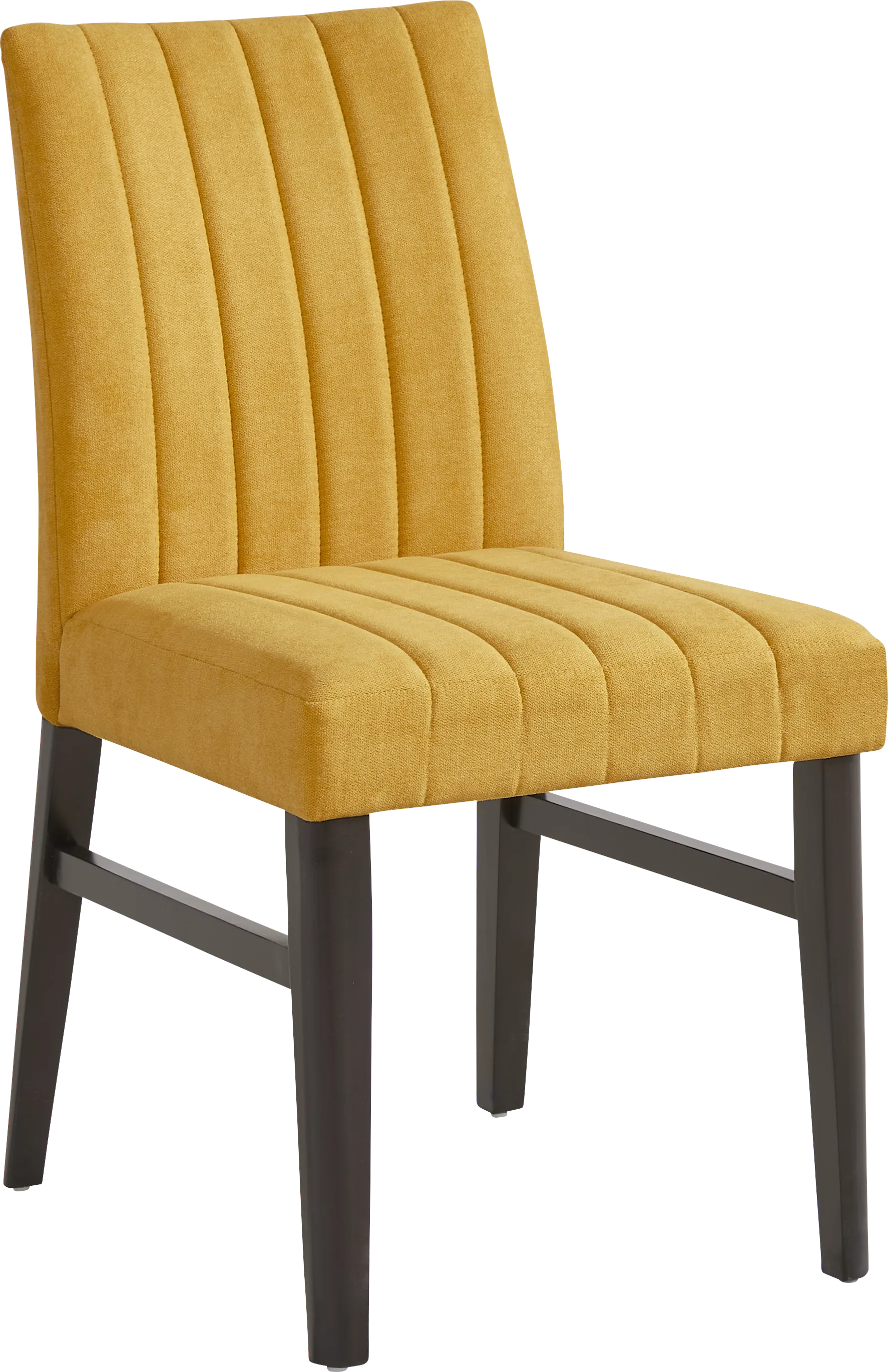 Jarvis White 5 Pc Round Dining Room with Yellow Side Chairs - Thumbnail - Image 3