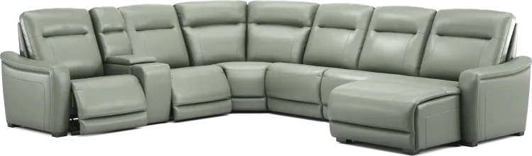 7 pc raf chaise sectional