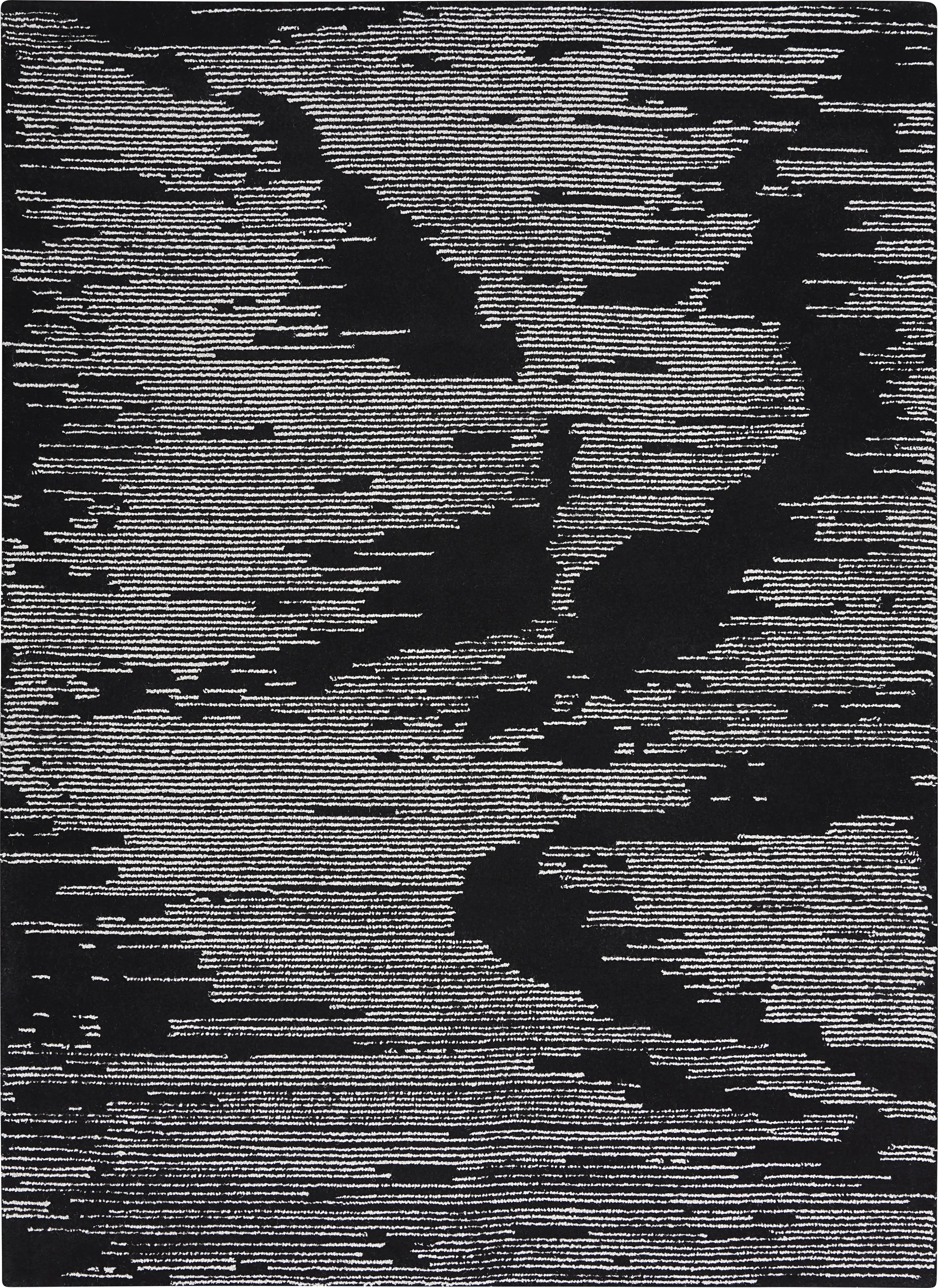 Silver Falls Black 5'3" x 7'9" Rug - Thumbnail - Image 1