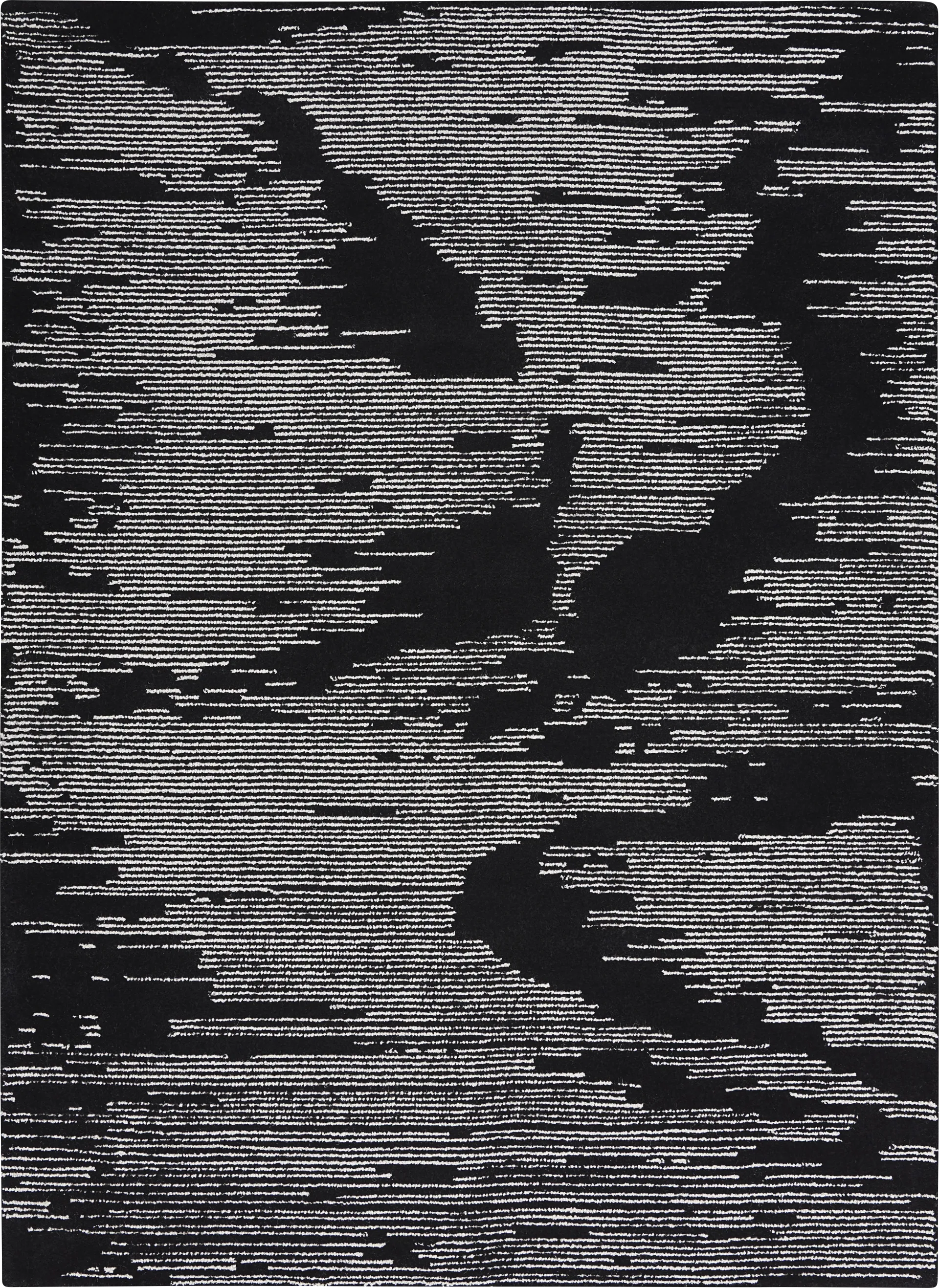 Silver Falls Black 7'9" x 9'9" Rug - Image 1