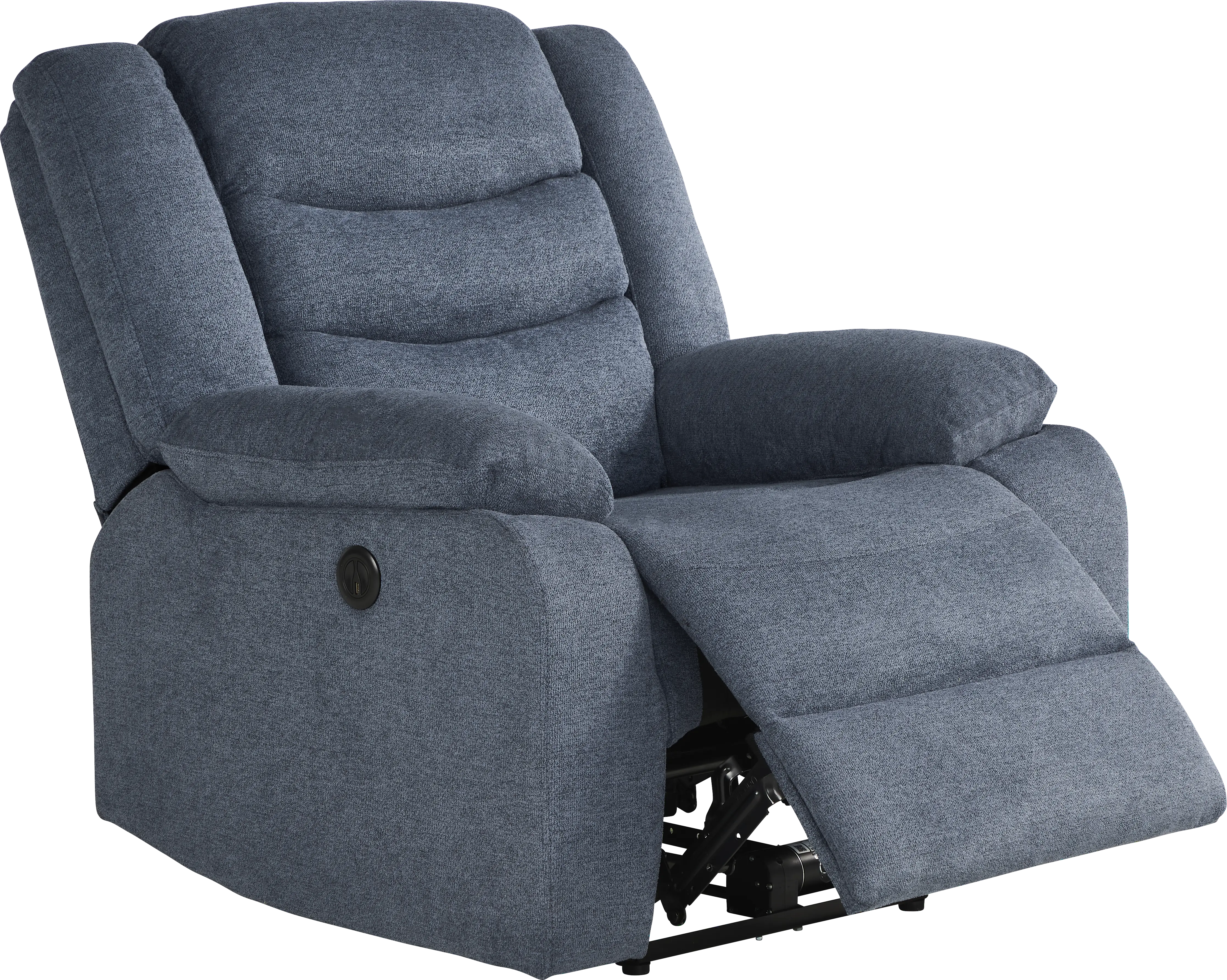 Swansea Blue Power Recliner - Thumbnail - Image 1