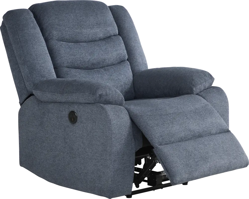 Swansea Blue Power Recliner
