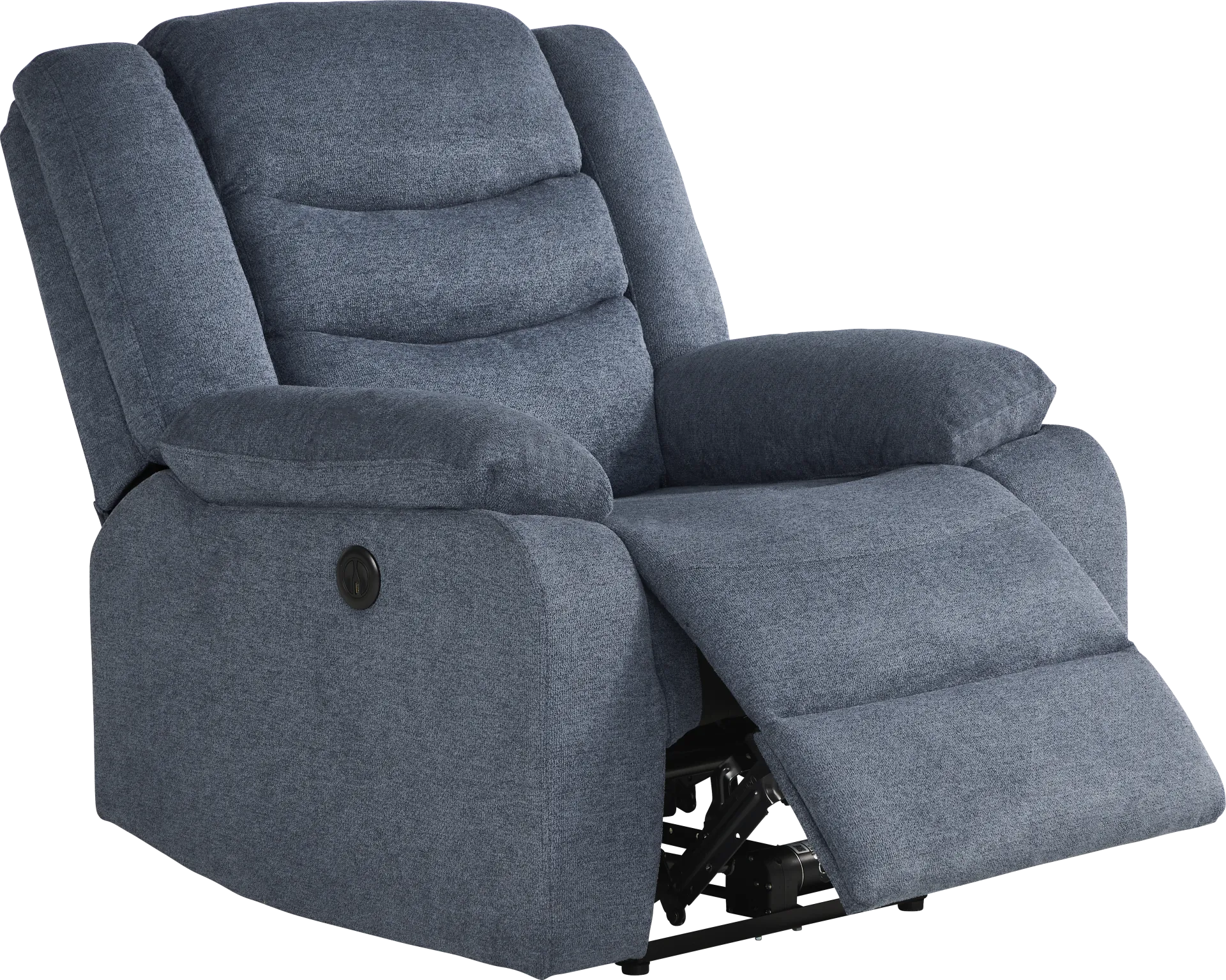 Swansea Blue Power Recliner - Image 1