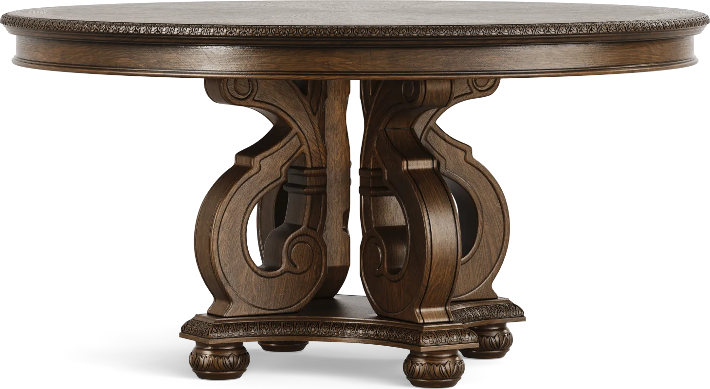 Stalton Estate Brown Round Dining Table