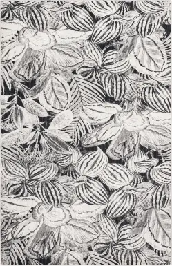 Magnolia Charcoal/Ivory 9' x 12'2 Rug