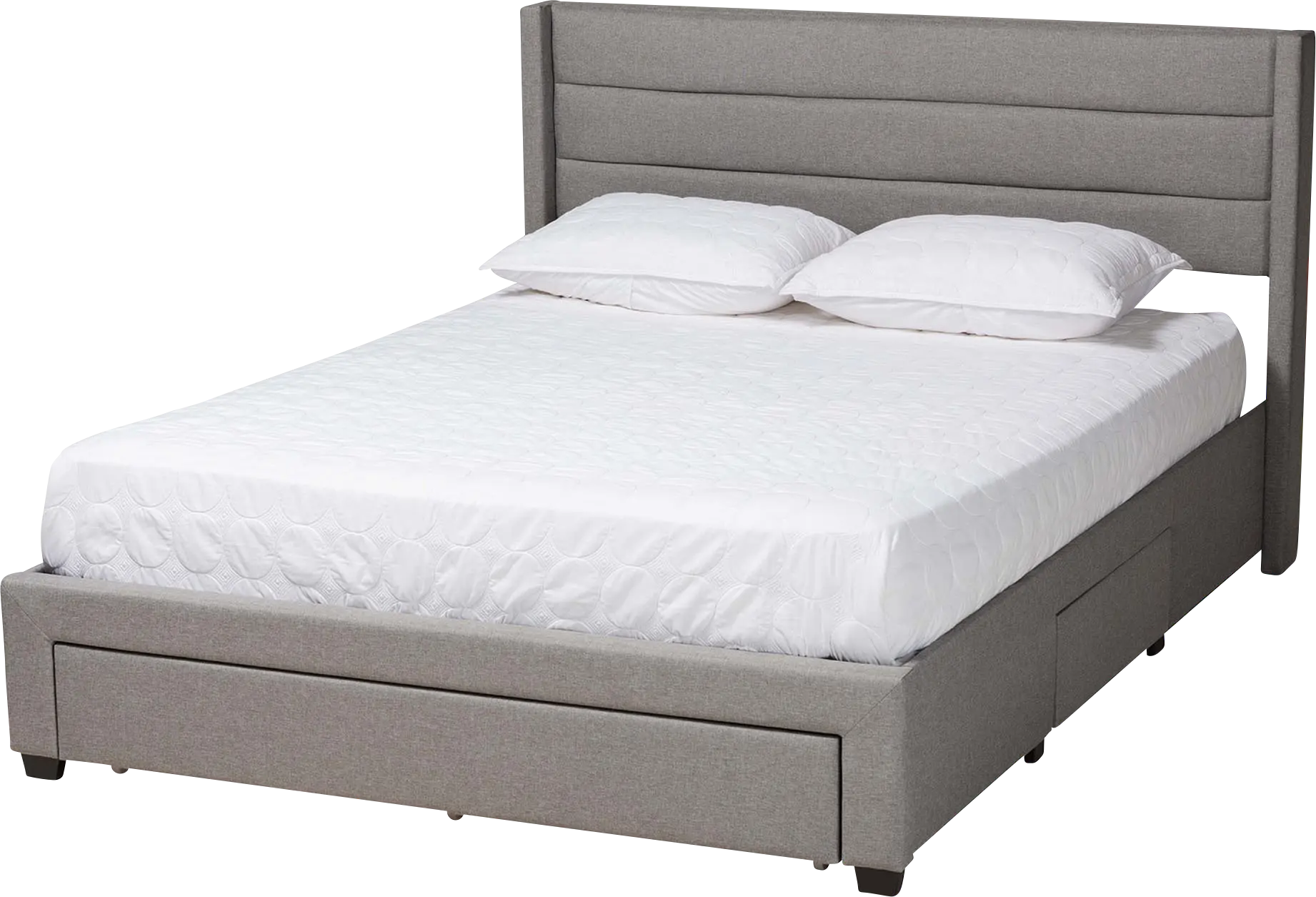 Linnaean Light Gray Queen Bed