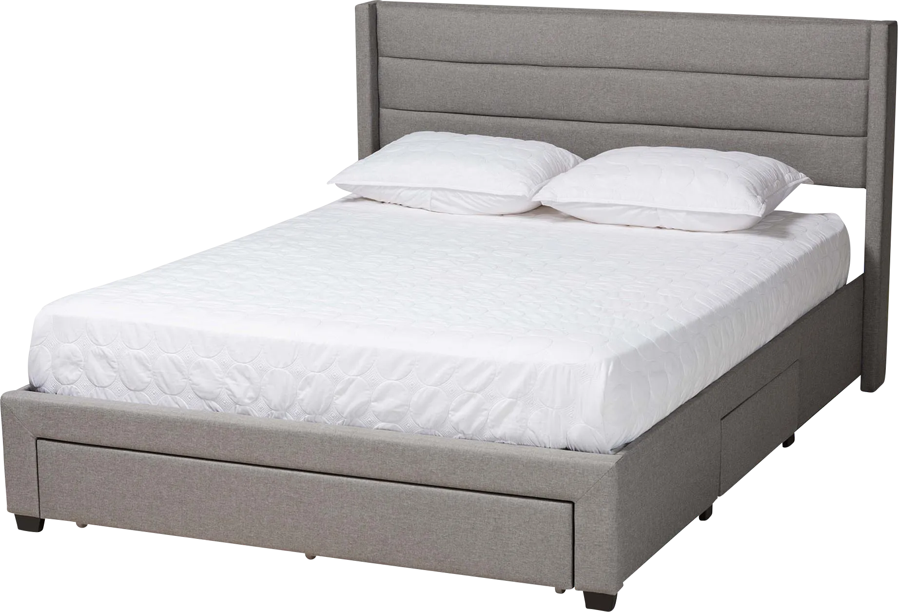 Linnaean Light Gray Queen Bed - Image 1