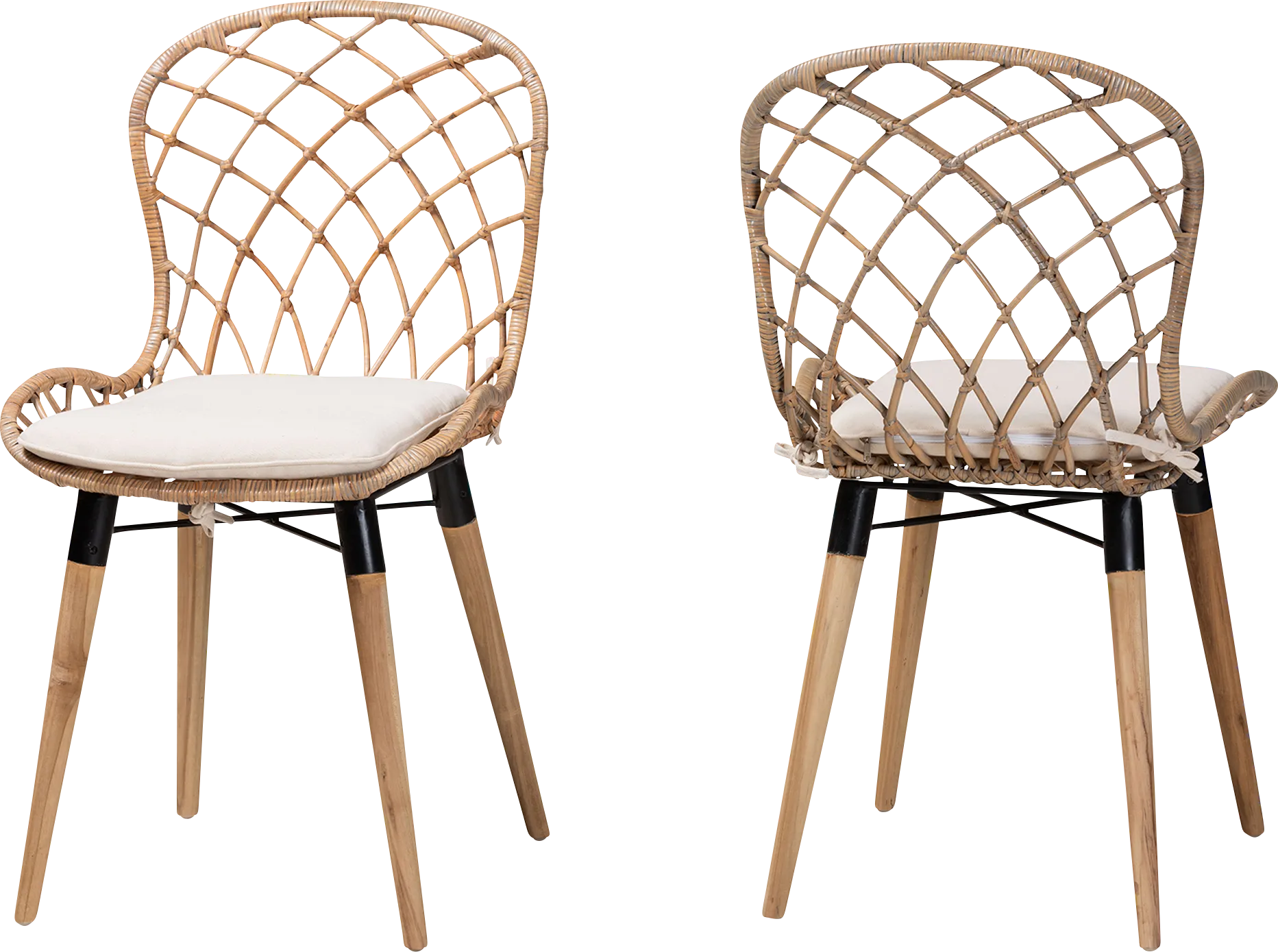 Seconset Natural Dining Chair, Set of 2 - Thumbnail - Image 1