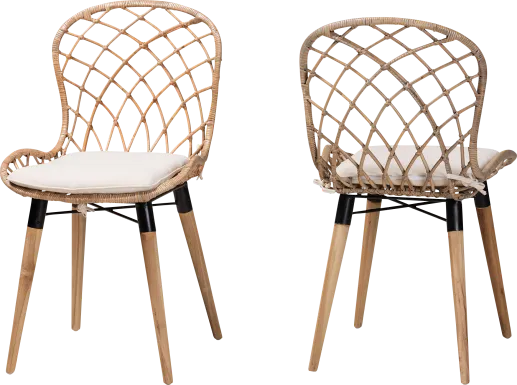 Seconset Natural Dining Chair, Set of 2