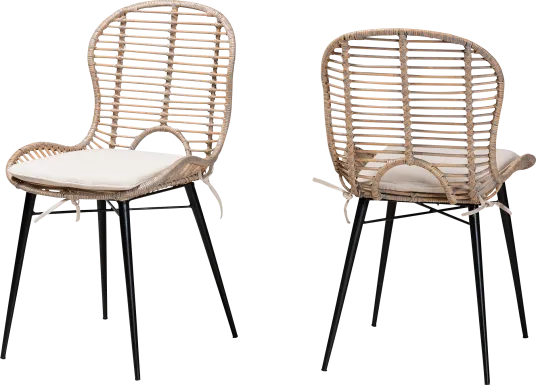 Sherburne Natural Dining Chair, Set of 2