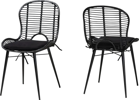 Sherburne Black Dining Chair, Set of 2