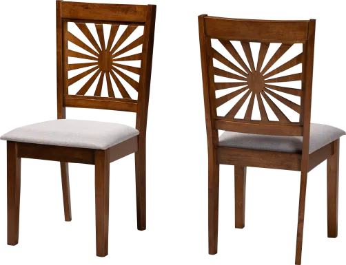 Torkelson Walnut Brown Dining Chair, Set of 2