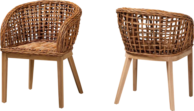 Wetherell Brown Dining Chair, Set of 2