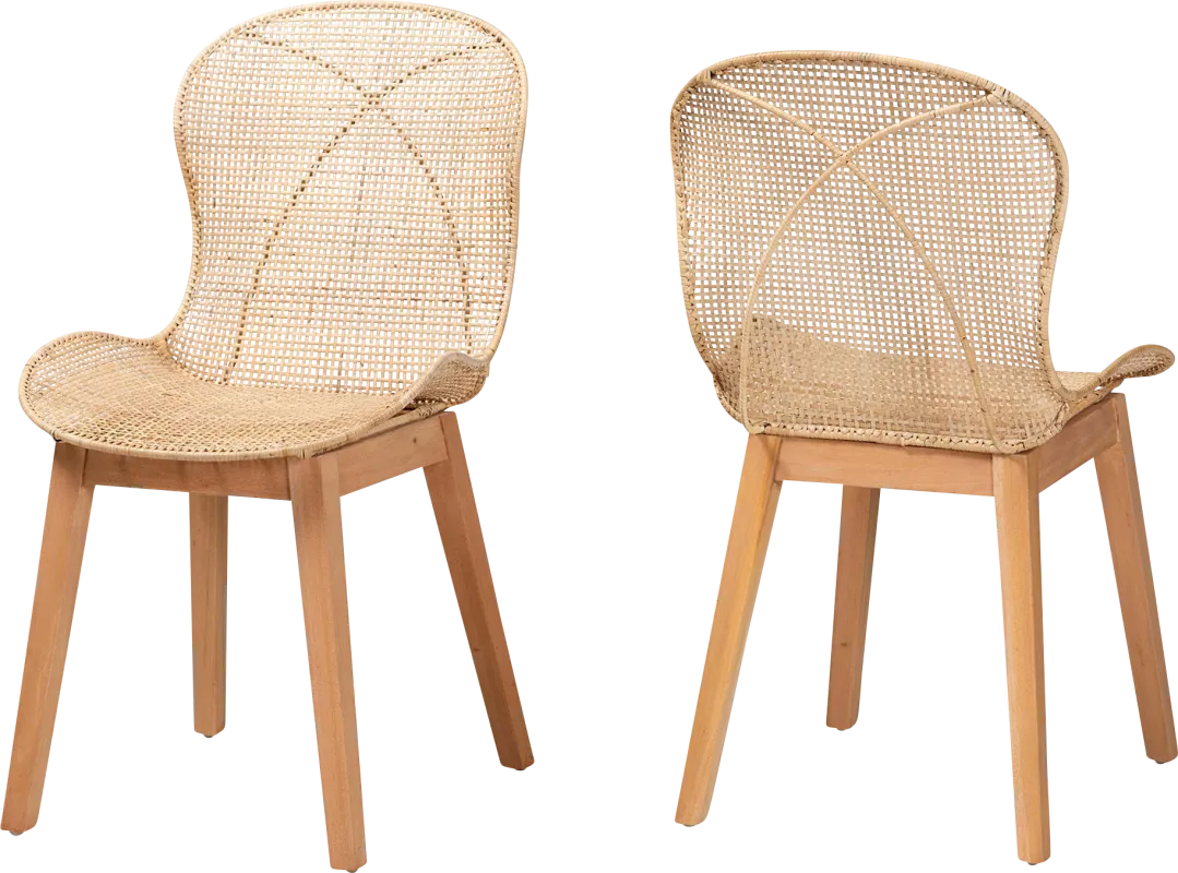 Dunstable Brown Dining Chair, Set of 2