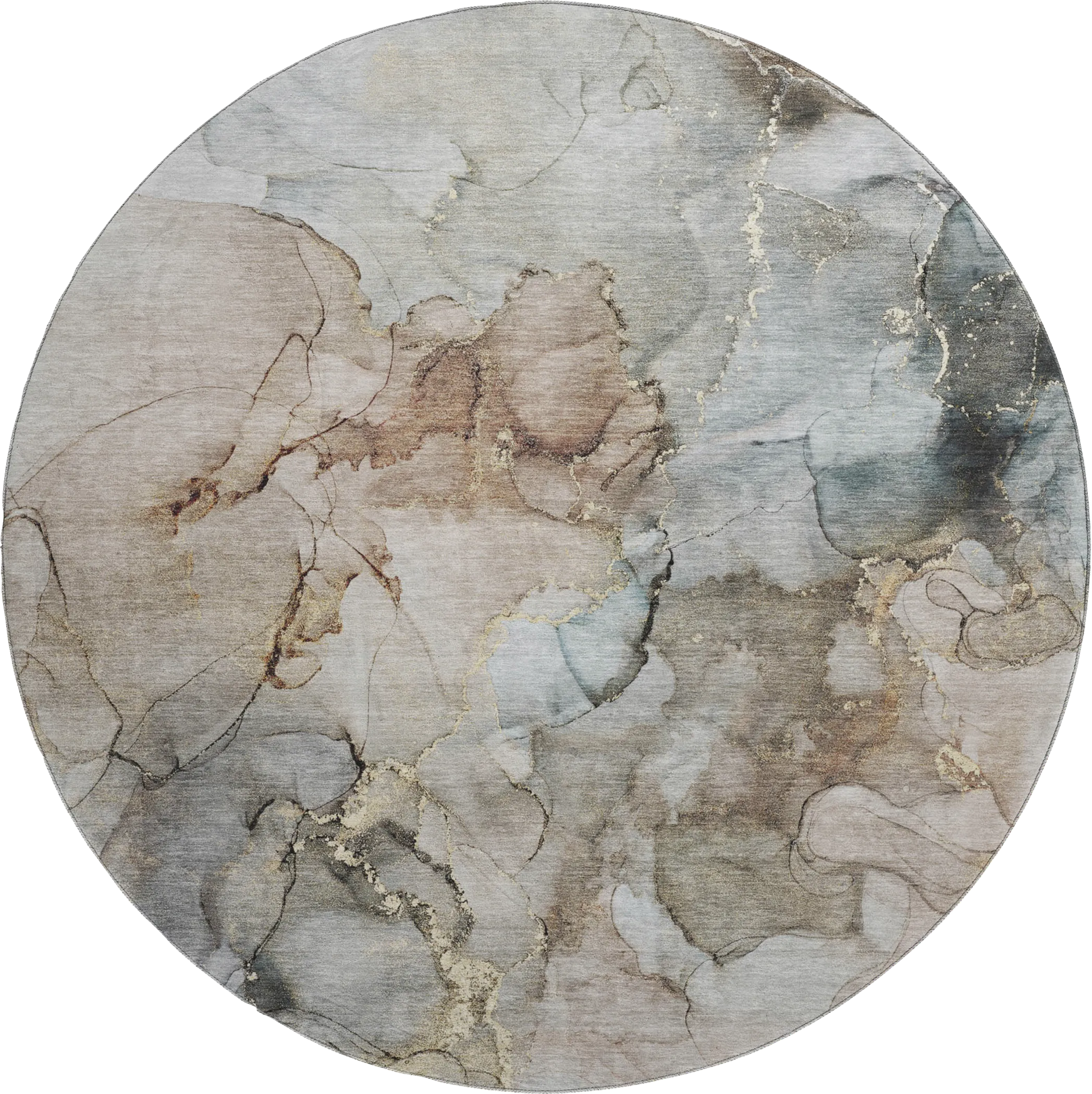 Softy Sedona Multi 8' Round Rug - Thumbnail - Image 1
