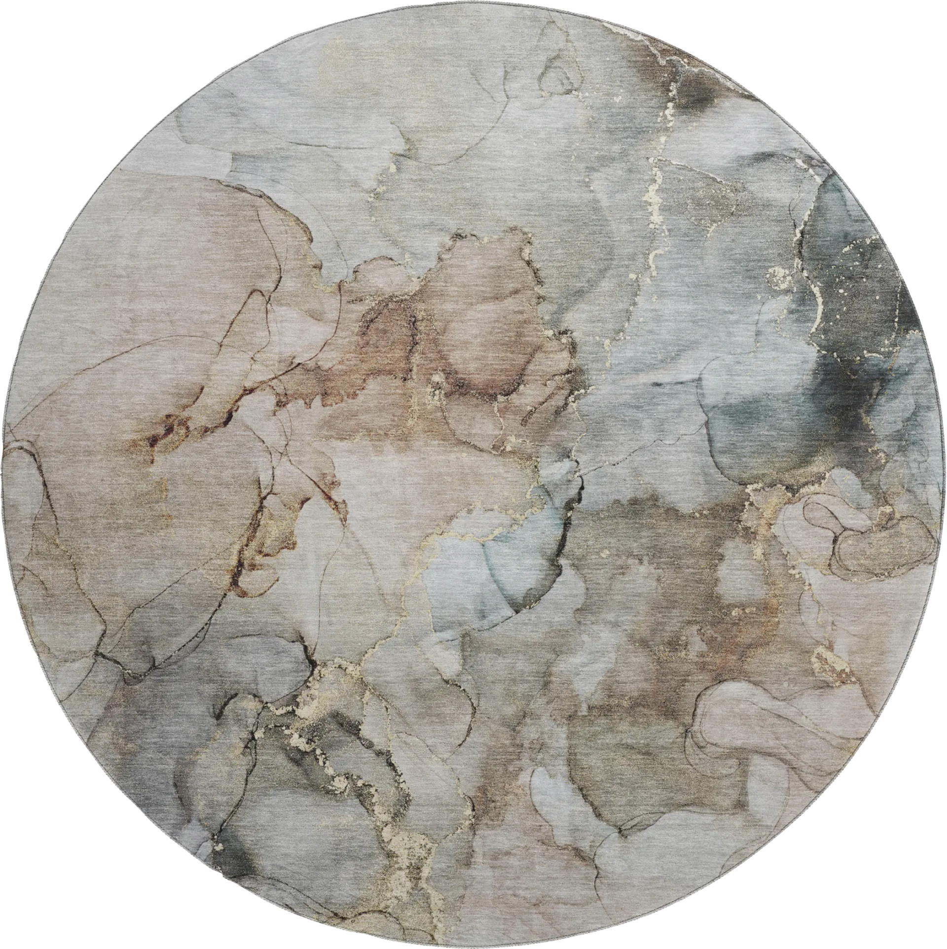 Softy Sedona Multi 8' Round Rug - Image 1